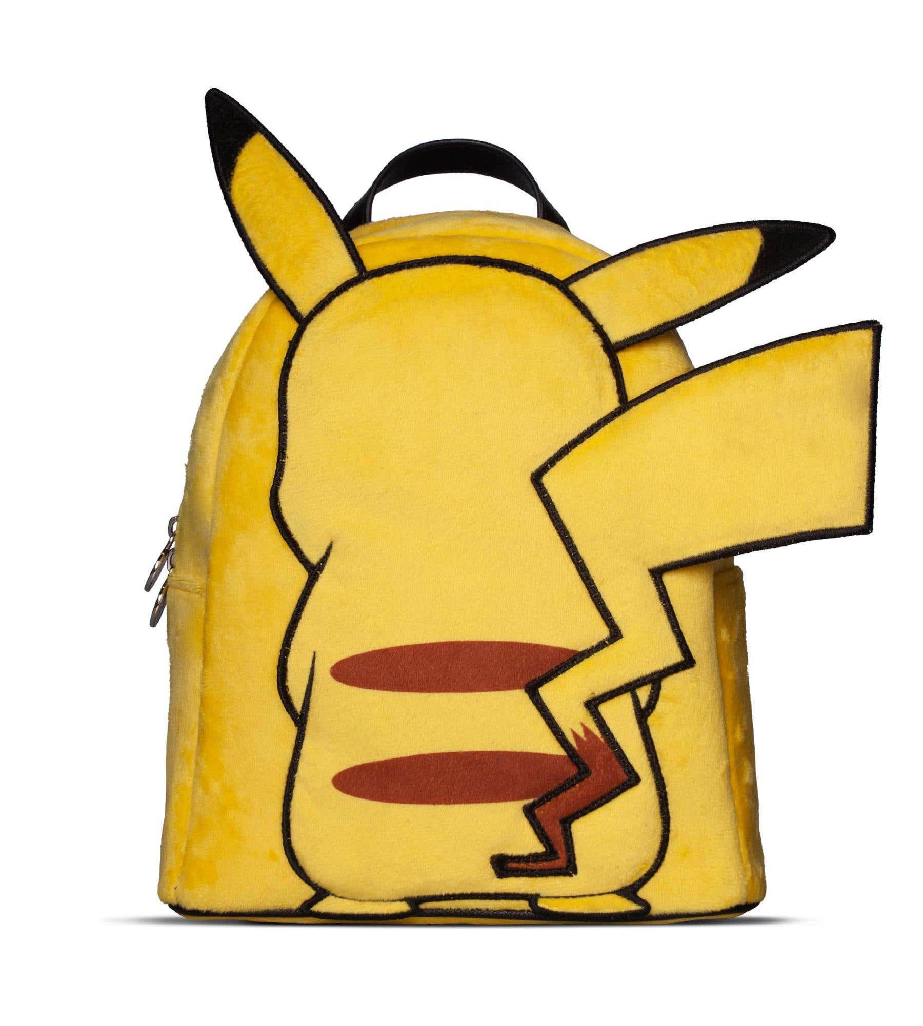 POKÉMON Rucksack Pikachu Back, Flauschig Backpack Pokéball