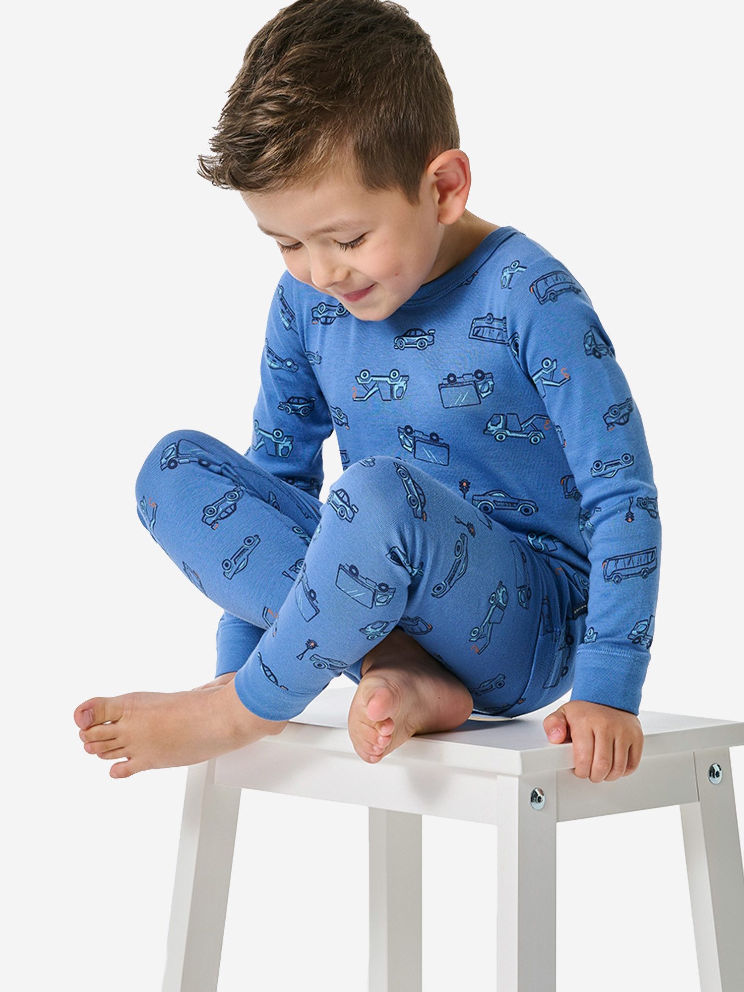 Schiesser Pyjama Boys World (2 tlg) schlafanzug schlafmode bequem