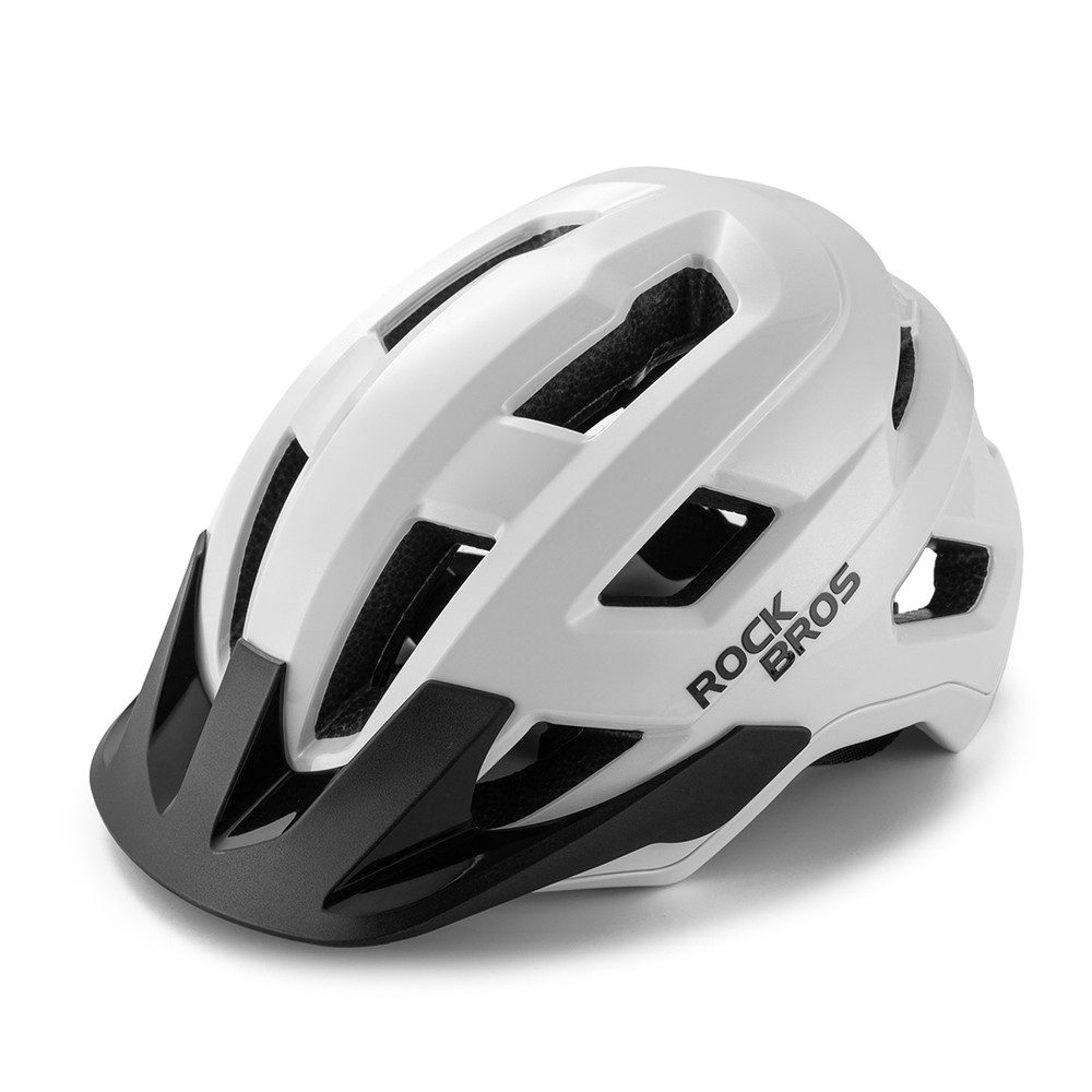 ROCKBROS Fahrradhelm Jugend-Fahrradhelm Kinderhelm (Spar-Set, 1-tlg., 54-58 cm belüftet), abnehmbares Visier, Magnethalterung Rücklicht
