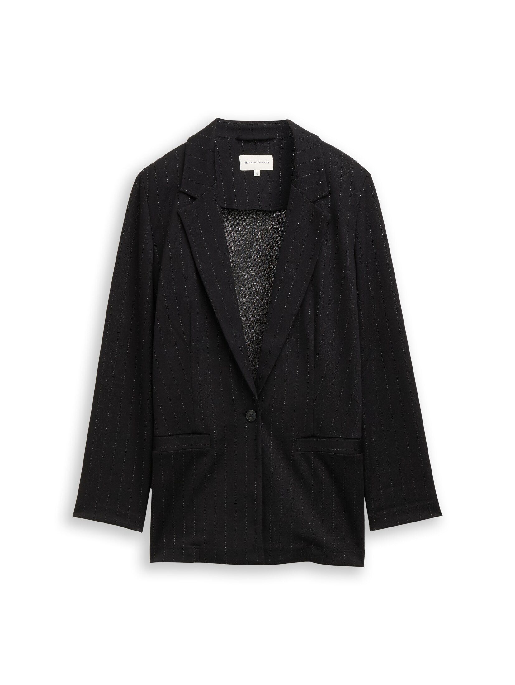 TOM TAILOR Jackenblazer Blazer Loose Fit Blazer mit Glitzer-Effekt