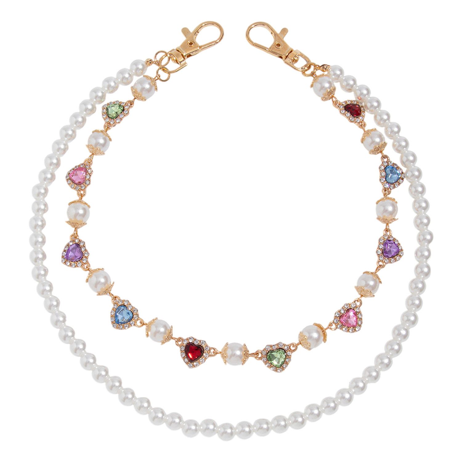 Refttenw Hosenkette Jeans Hosenkette,Taillenkette, Kettenzubehör,mit Perlen günstig online kaufen