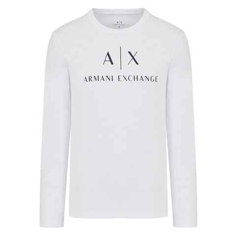 ARMANI EXCHANGE T-Shirt Herren Langarmshirt - Longsleeve, Rundhals, Logo