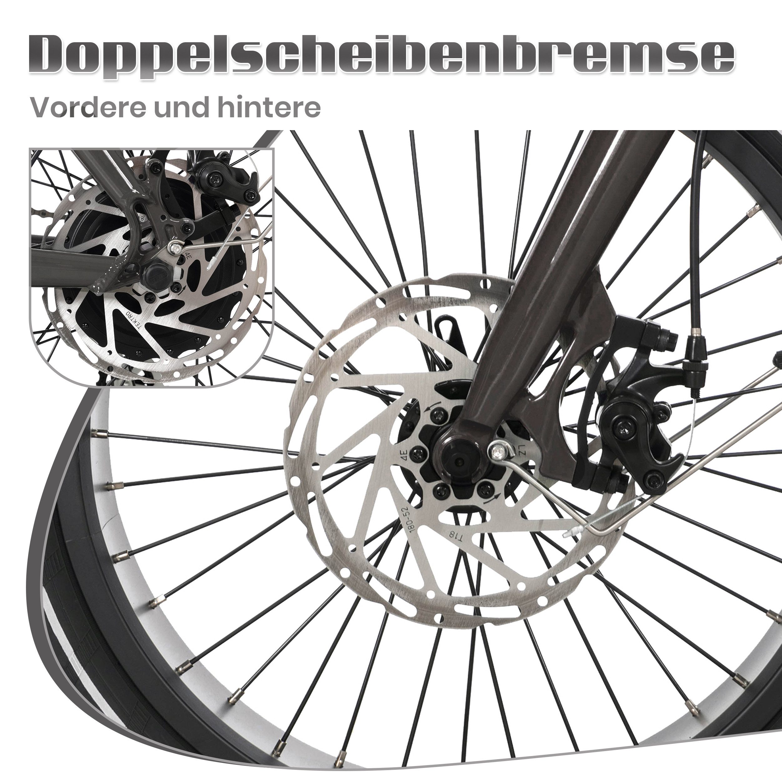E-Bike Klapprad 20" Romer X City-Pedelec für Damen & Herren, 250W, 504Wh, max. 80 km