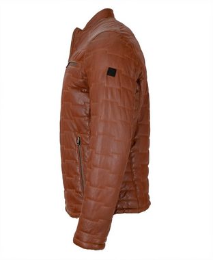 bugatti Lederjacke Men-101/M Echtleder Herren Lederjacke Steppjacke Lammnappa rot-braun