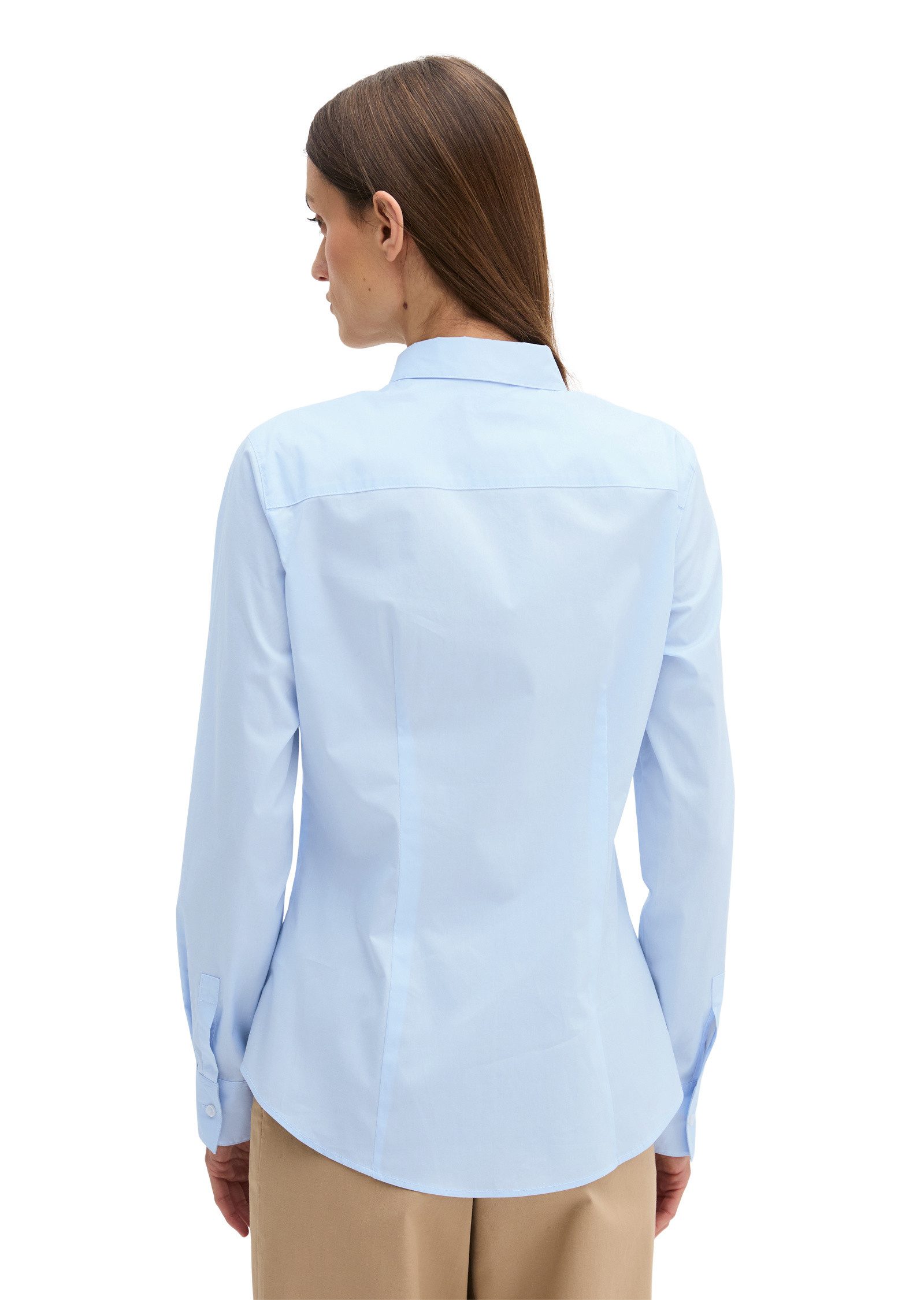 Marc O'Polo Langarmbluse in Stretch-Popeline-Qualität