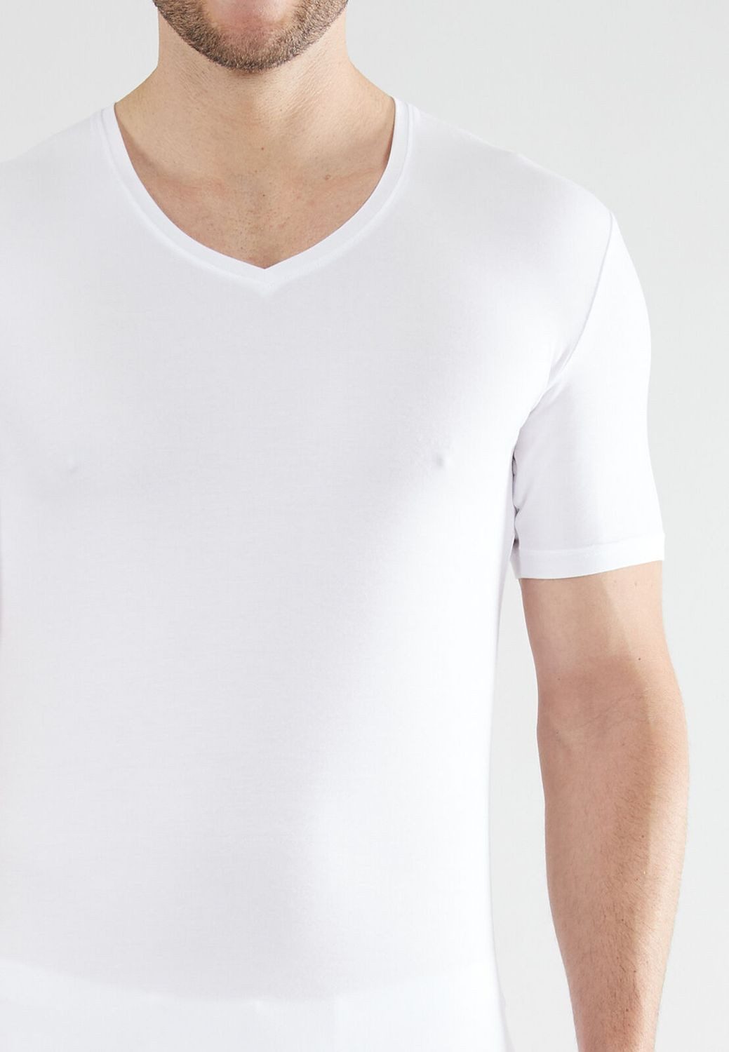 CECEBA Unterhemd Bamboo (2-St) kurzarm, V-Ausschnitt, atmungsaktiv, im 2er Pack