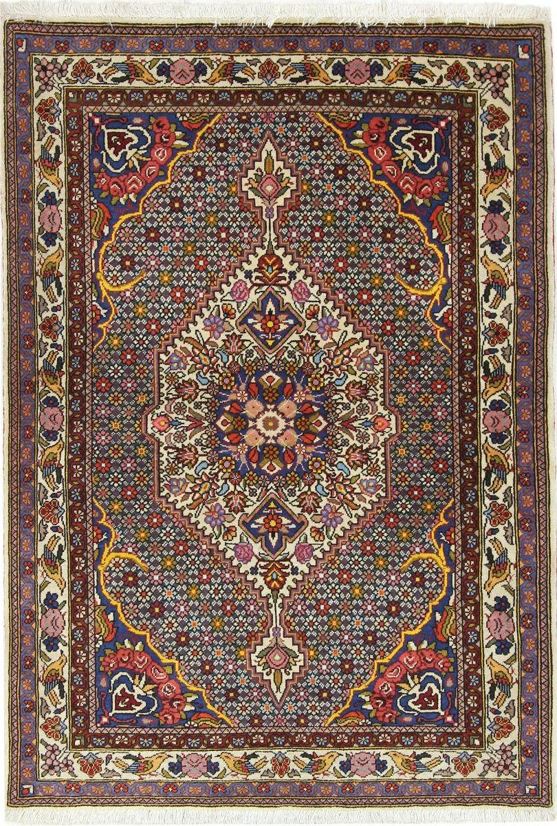 Orientteppich Bakhtiar 106x151 Handgeknüpfter Orientteppich / Perserteppich, Nain Trading, rechteckig, Höhe: 12 mm