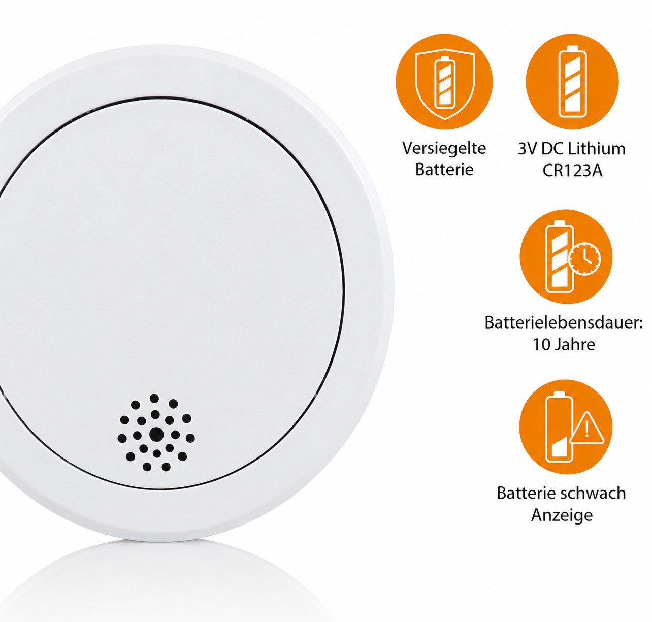 smartwares Rauchwarnmelder Feuermelder Brandmelder 10 Jahre Rauchmelder (VdS Q-Label Brandschutz Zuhause Sicherheitsmelder Brandwarnmelder)