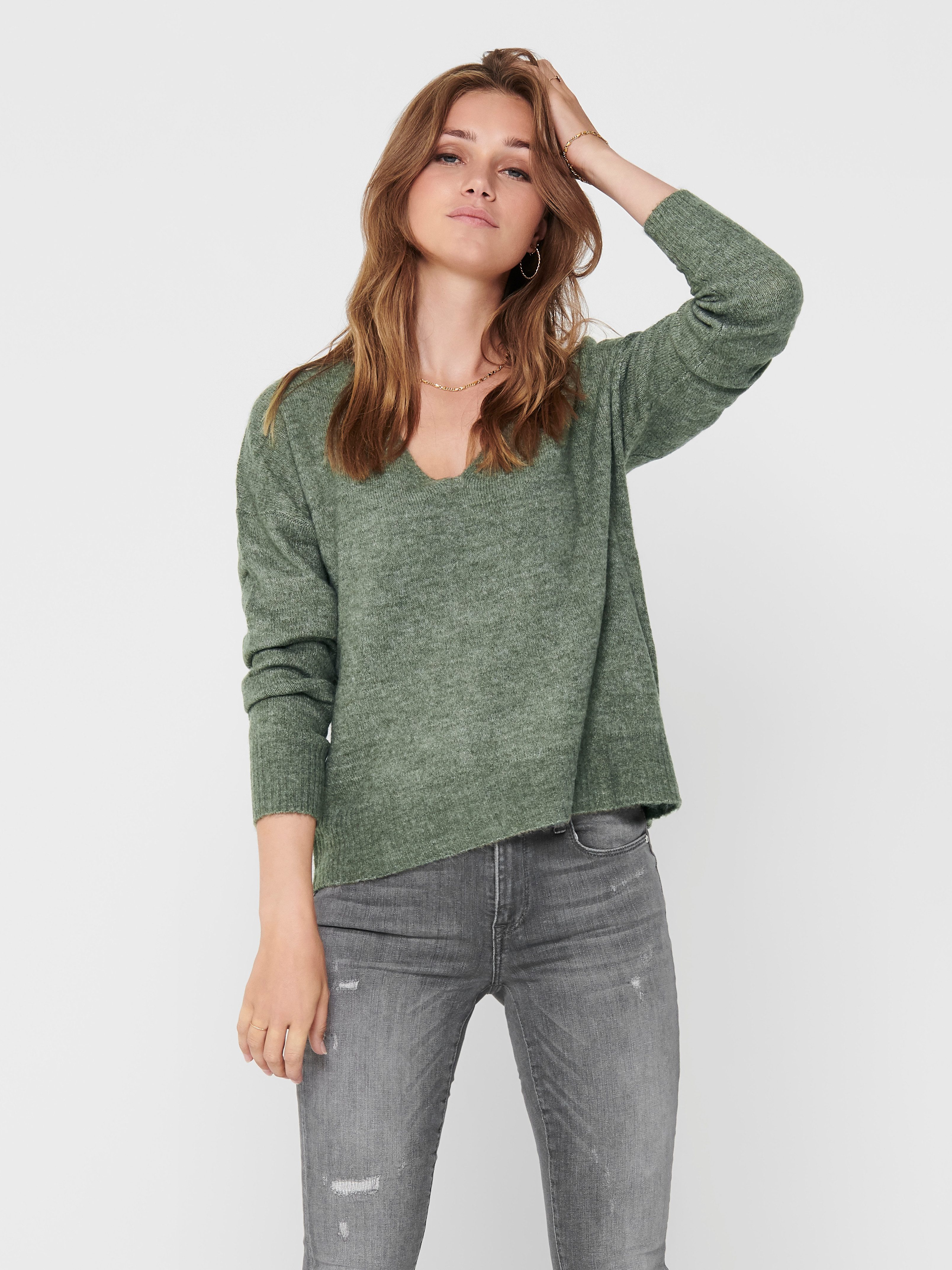 JDY V-Ausschnitt-Pullover JDYELANORA L/S V-NECK PULLO. günstig online kaufen