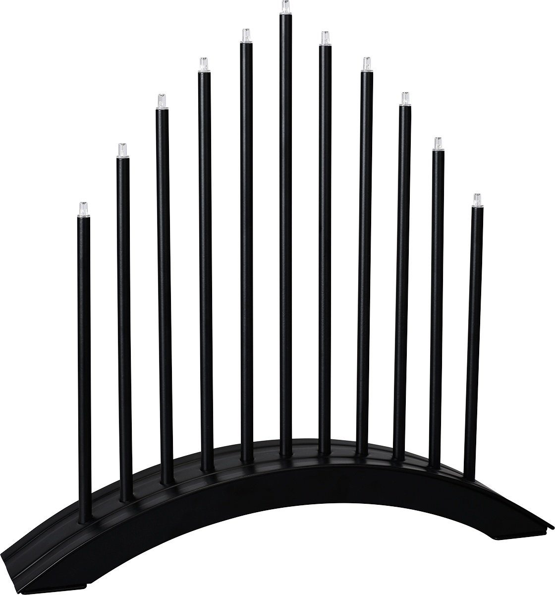 MeLiTec Fensterleuchter SL30-2, LED, Lichterbogen, Schwibbogen, Advent, Weihnachtsleuchter, Stimmungsleuchte, Brücke, Schwarz, Stecker, XMAS