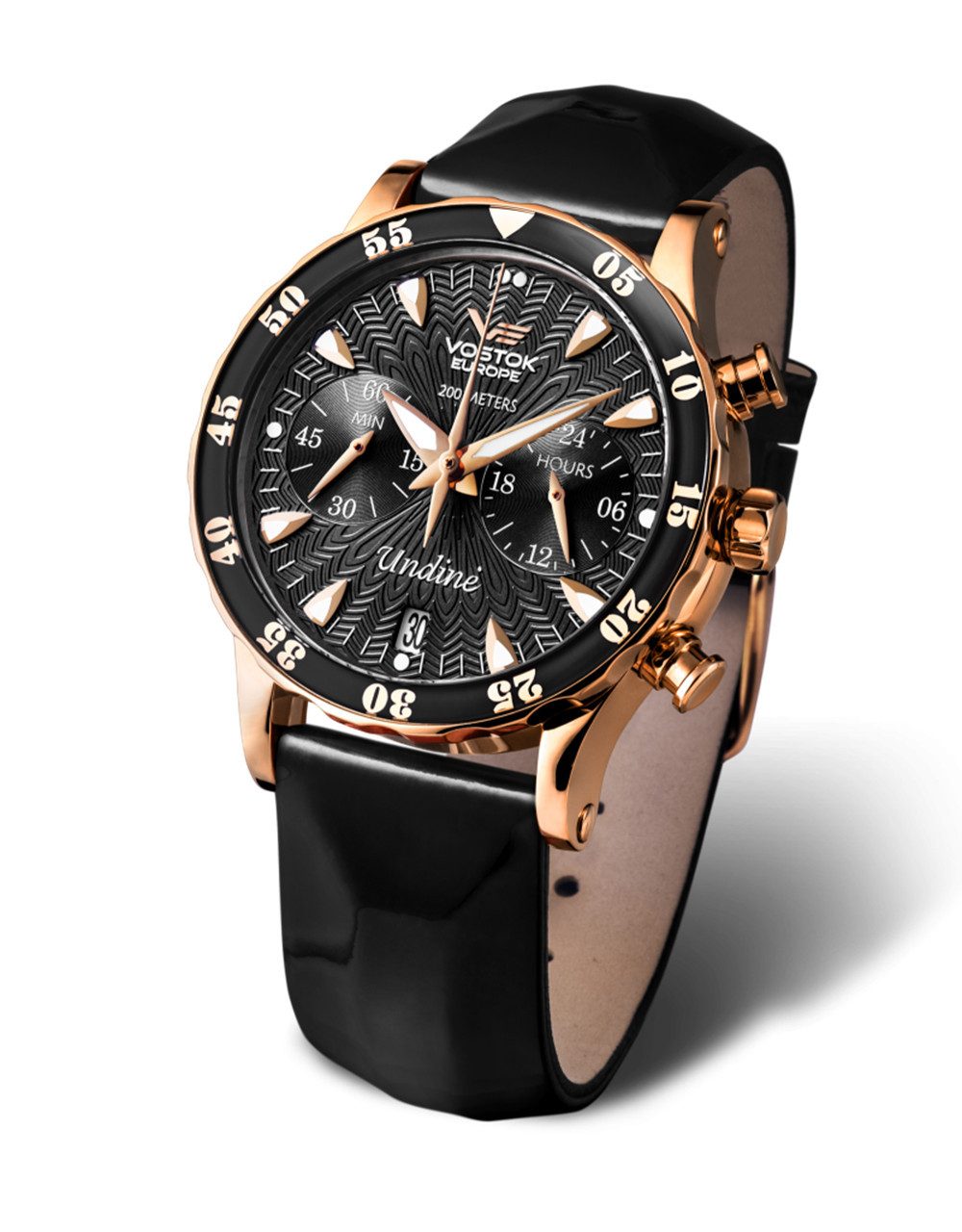 Quarzuhr VK64-515B568, Undine Chronograph für Damen - in gelbgoldener Optik