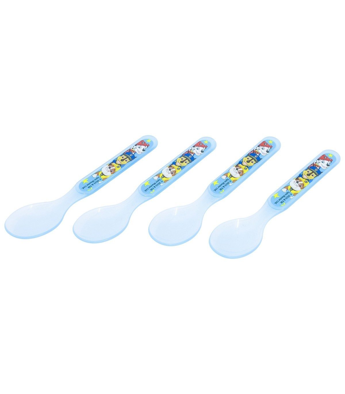 PAW PATROL Kinderlöffel Set 4 teilig geeignet für Mikrowelle und Spülmaschine ab 4 Jahre