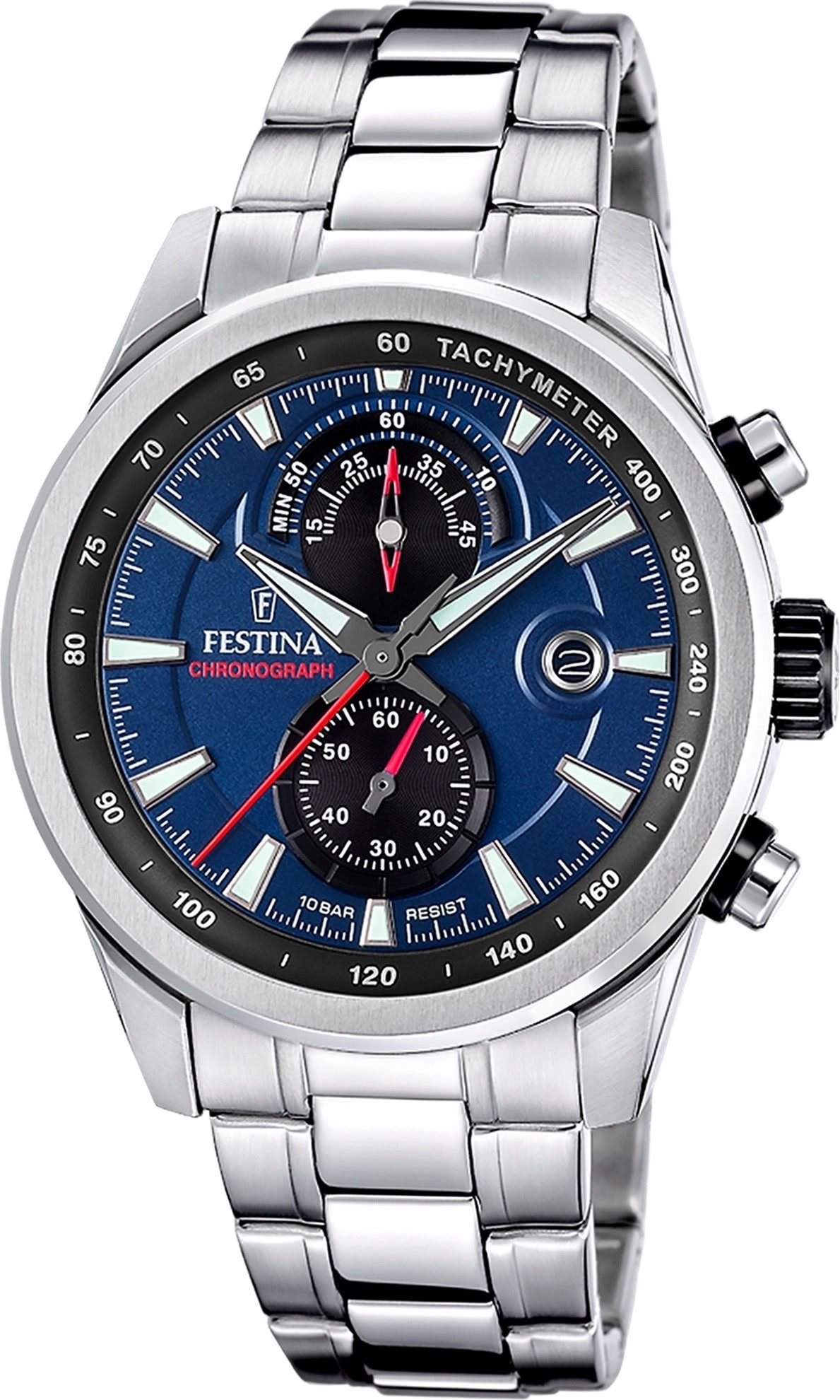 Quarzuhr Festina Herrenuhr Timeless Chronograph