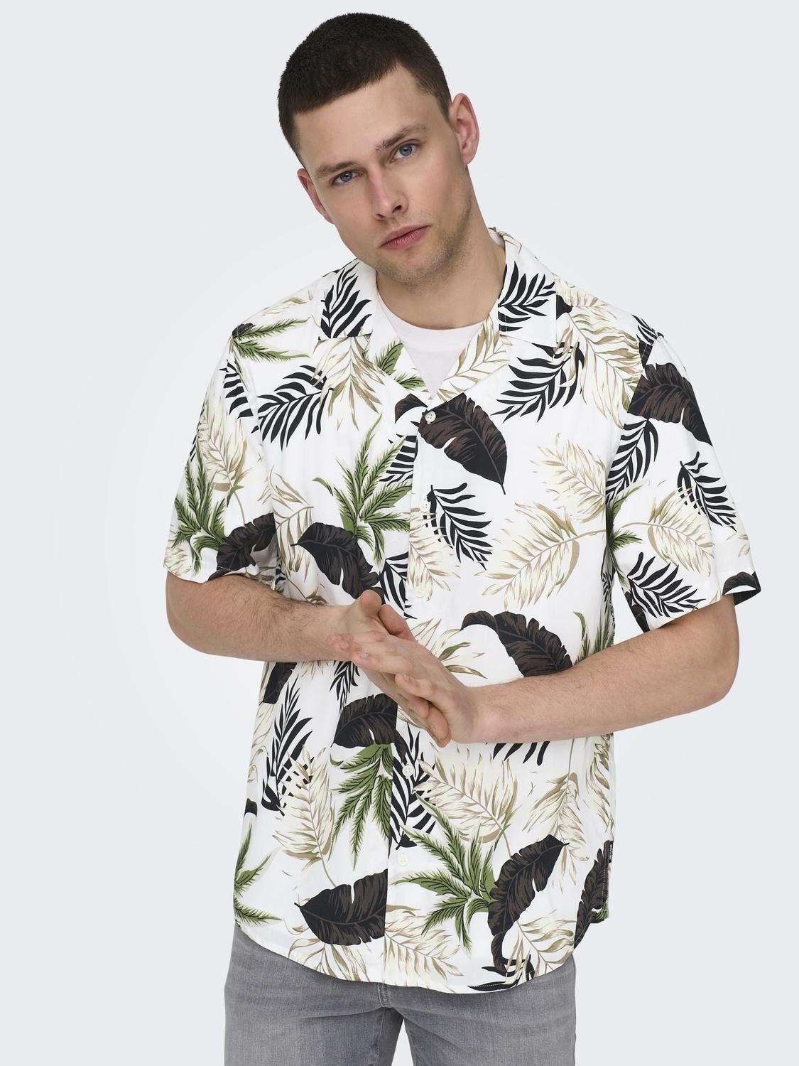 Hawaiihemd ONSWAYNE LIFE AOP SS VISCOSE SHIRT NOOS