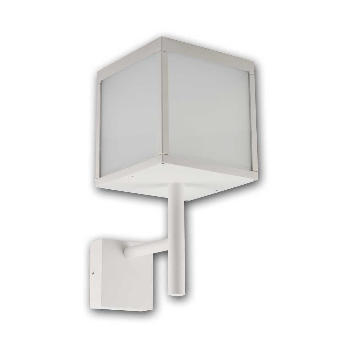 HEITRONIC LED Außen-Wandleuchte LED Wand-Außenleuchte RAVENNA weiß 10W 500lm ww, warmweiß
