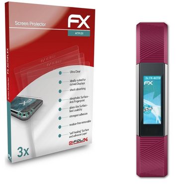 atFoliX Schutzfolie Displayschutzfolie für Fitbit Alta HR, (3 Folien), Ultraklar und flexibel