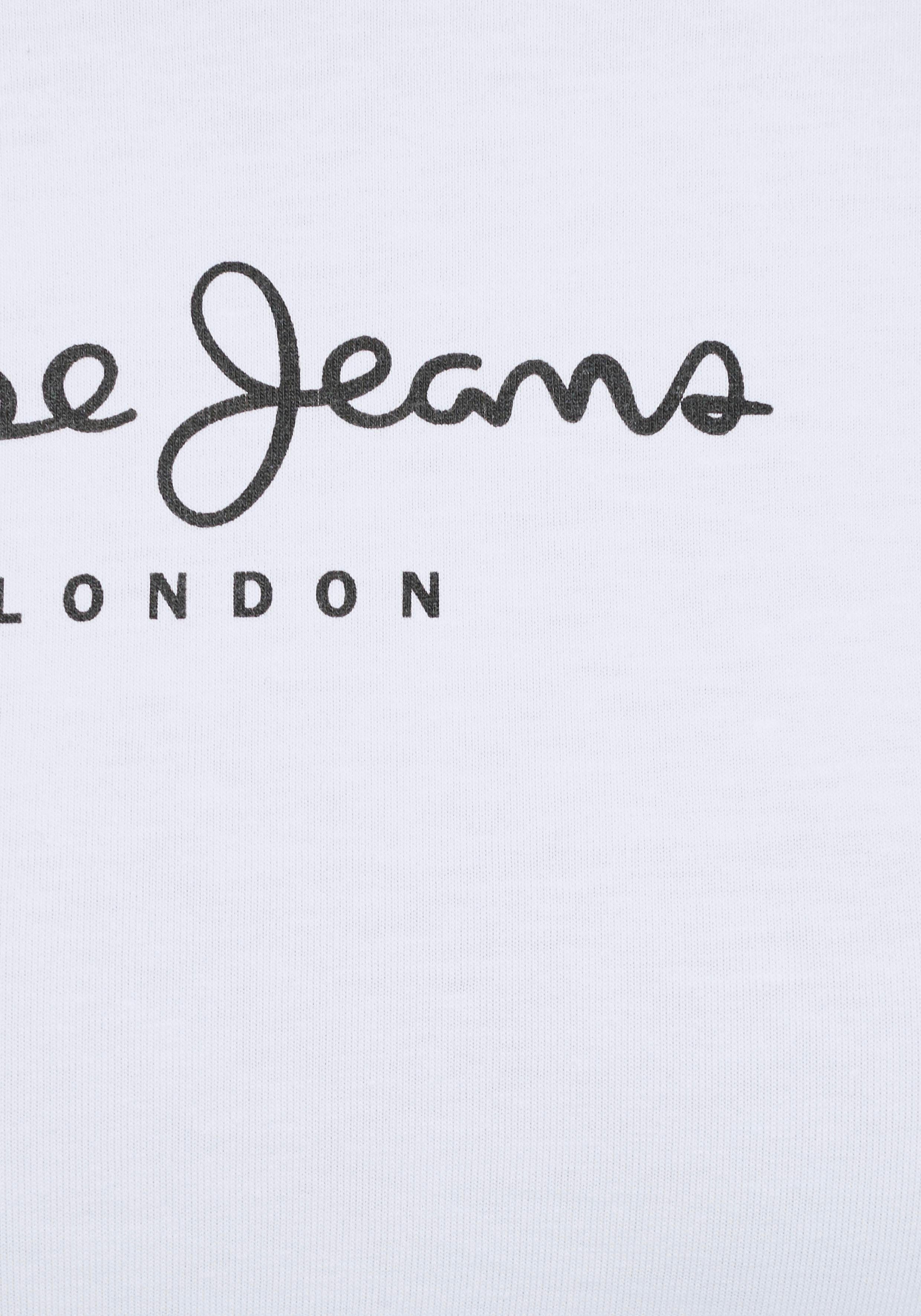 Pepe Jeans Langarmshirt NEW VIRGINA L/S mit Logo-Print