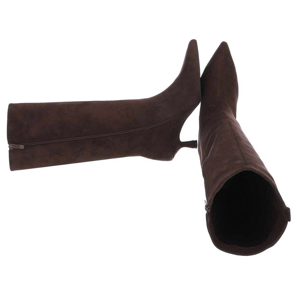 Ital-Design Elegante Damen-Stiefel mit Stiletto und Details Stiefel (905030 günstig online kaufen