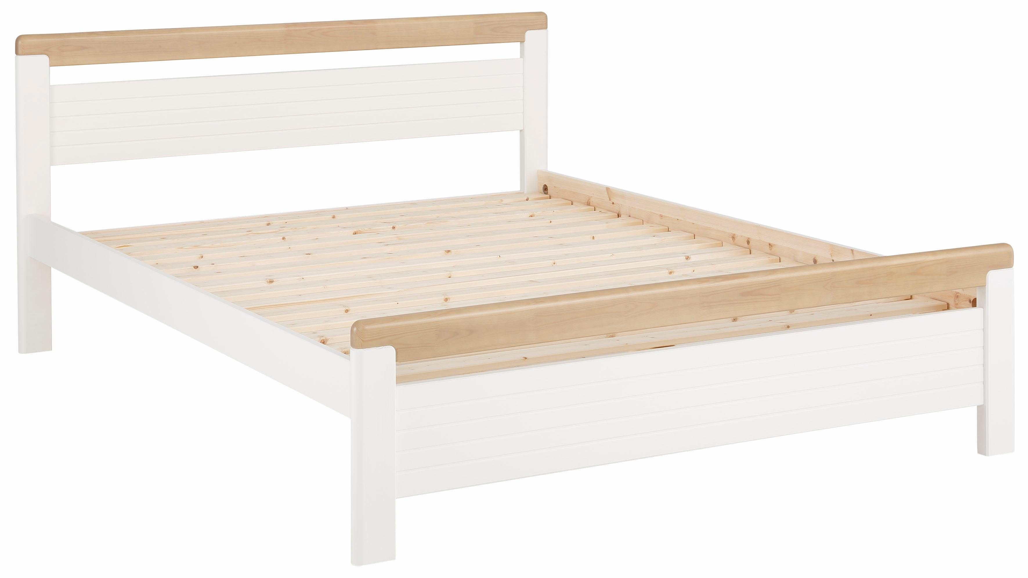 OTTO home Massivholzbett "CAPRE" im skandinavischem Landhausstil, mit Rollrost, aus zertifiziertem Massivholz, Lamellenoptik – Bild 5 von 5