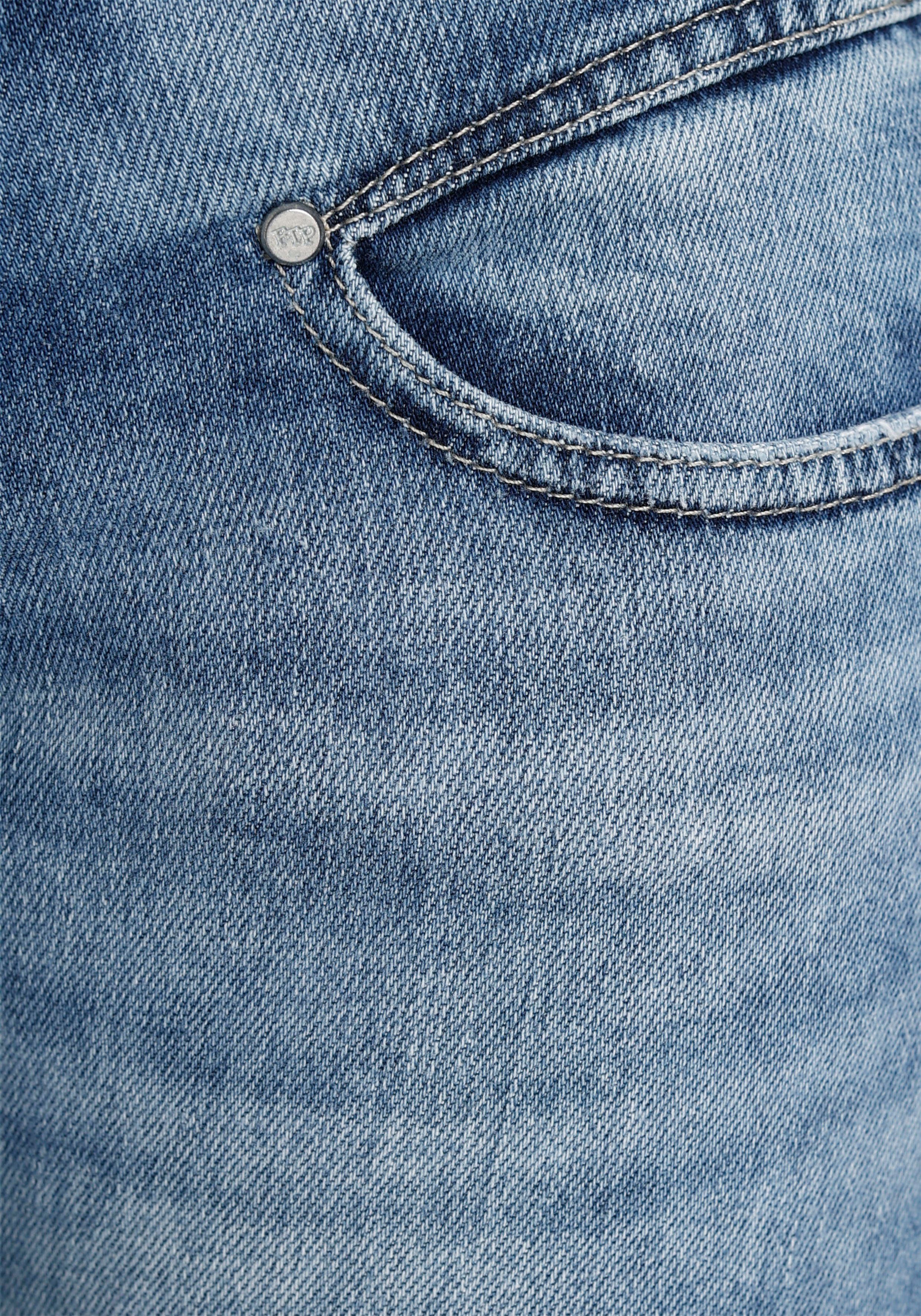 Slim-fit-Jeans mit Freeman coolen T. Porter med (1-tlg) palermo Deko-Features