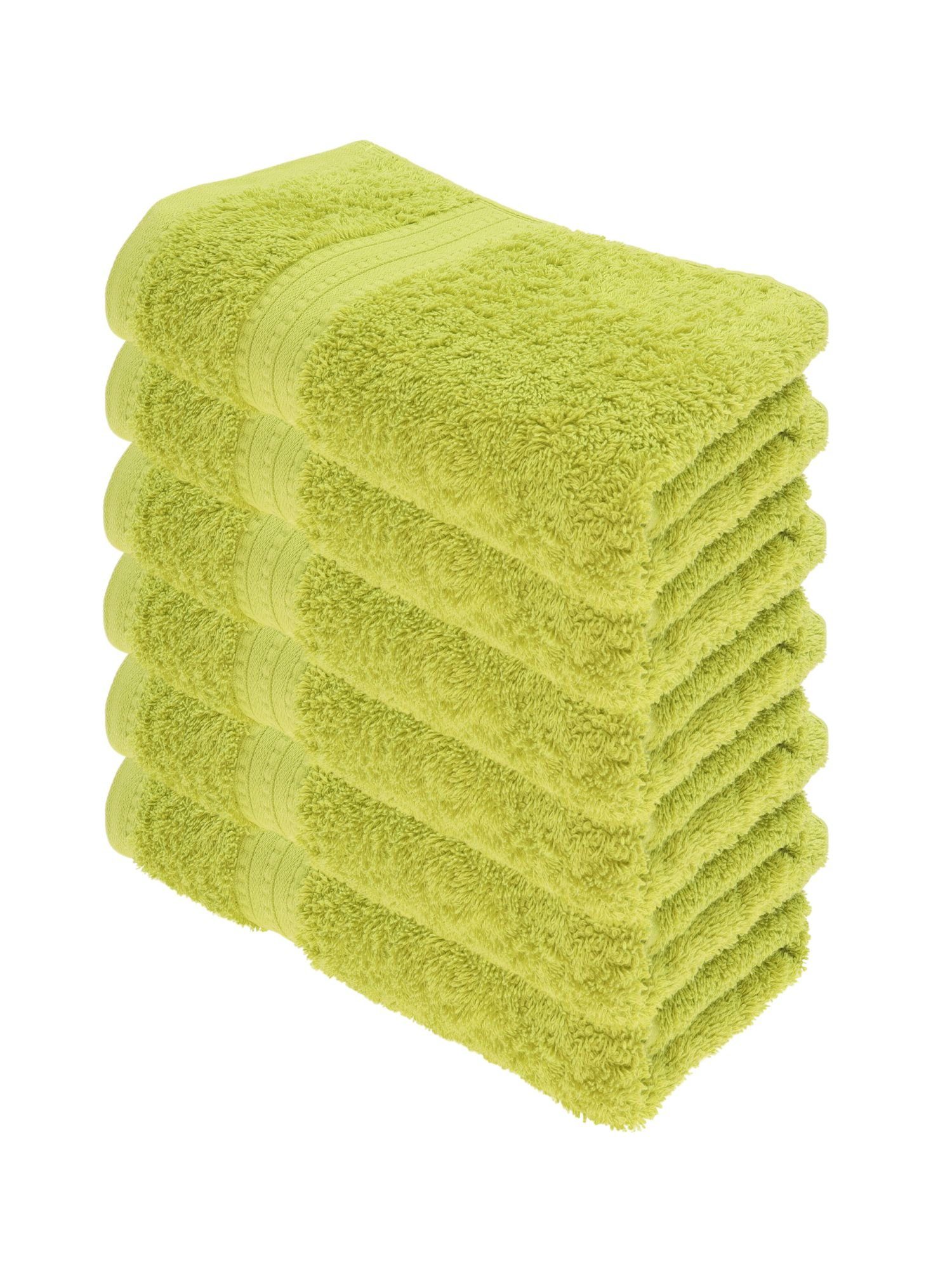 Julie Julsen Handtücher 6-Handtücher-Limette, Bio-Baumwolle (6-St) günstig online kaufen