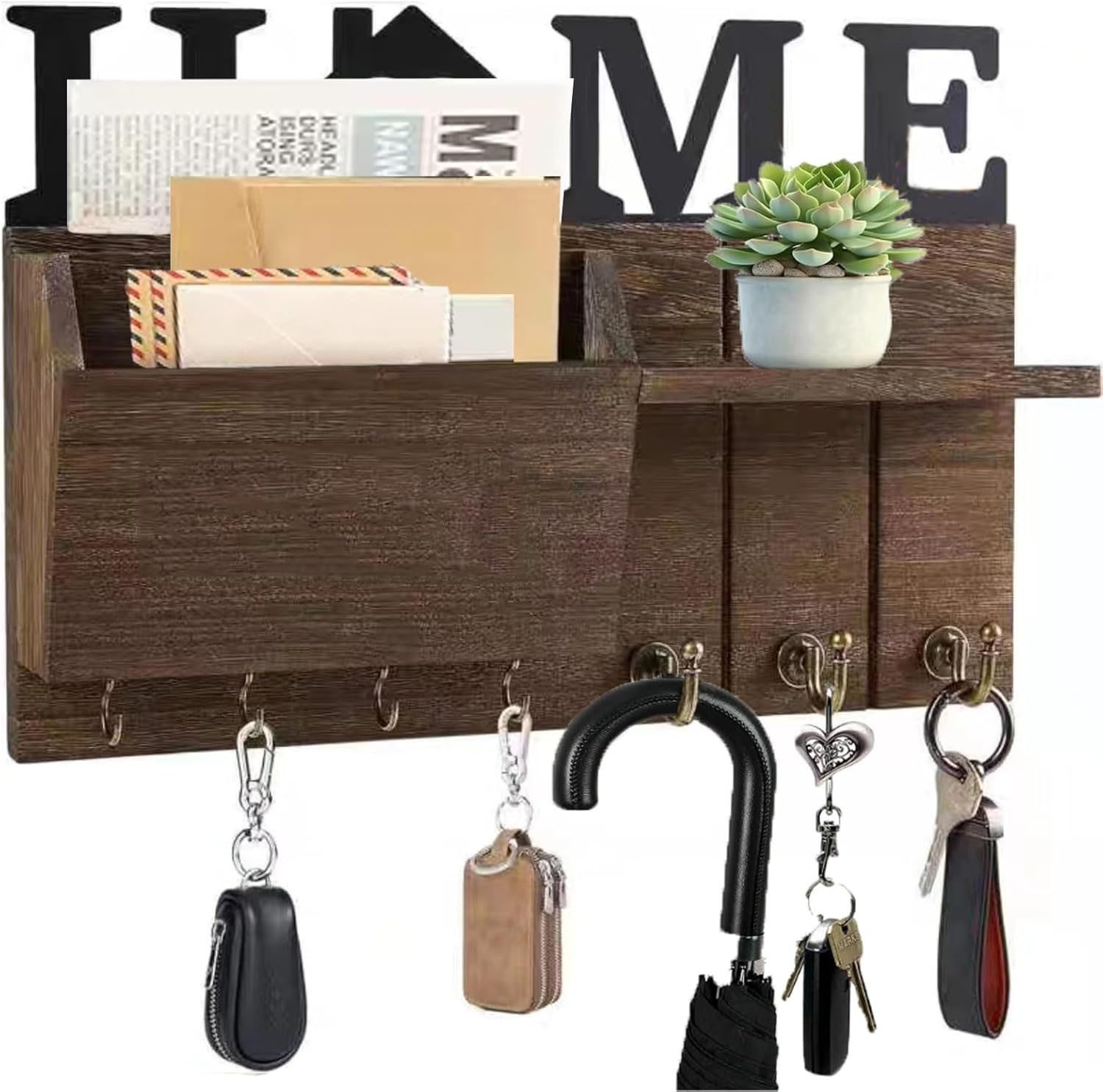 Refined Living Schlüsselbrett Schlüsselablage Wand, Mail Organizer für Wand günstig online kaufen