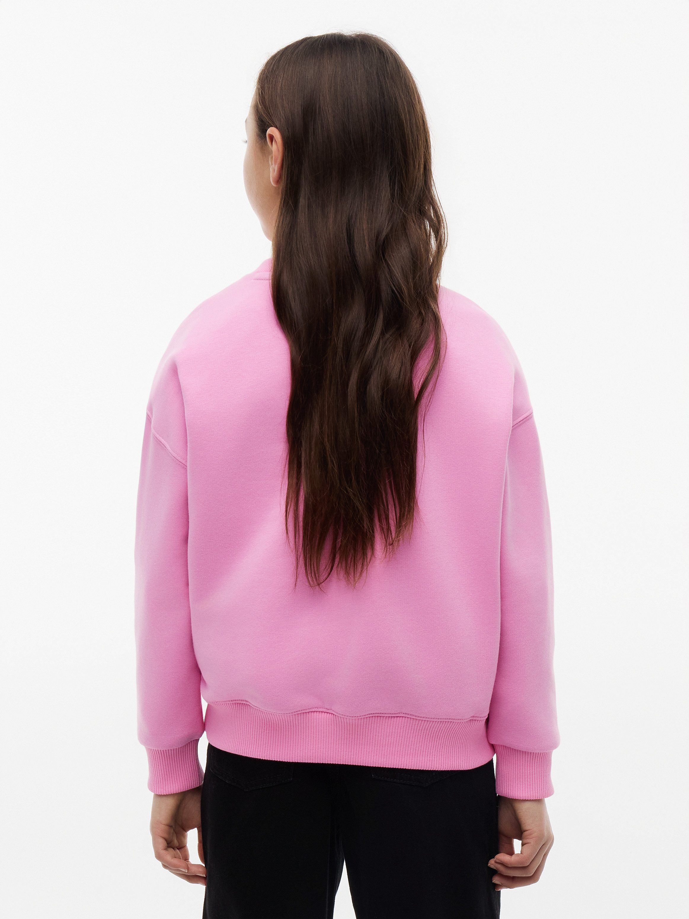 Tommy Hilfiger Sweatshirt Glitzersteine, Rundhalsausschnitt, Regular Fit, Kinder bis 16 Jahre
