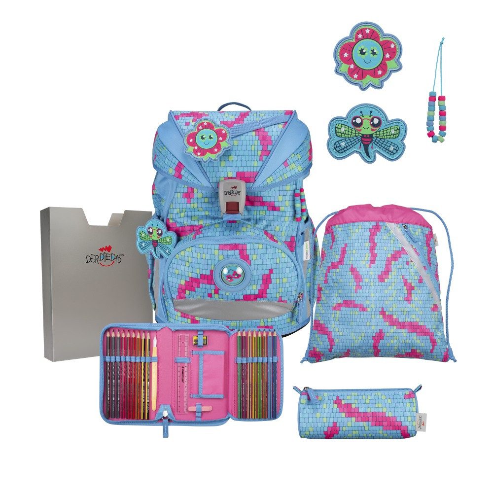 DerDieDas® Schulranzen 1.Klasse ErgoFlex Superlight in unterschiedlichen Sets (7-tlg)