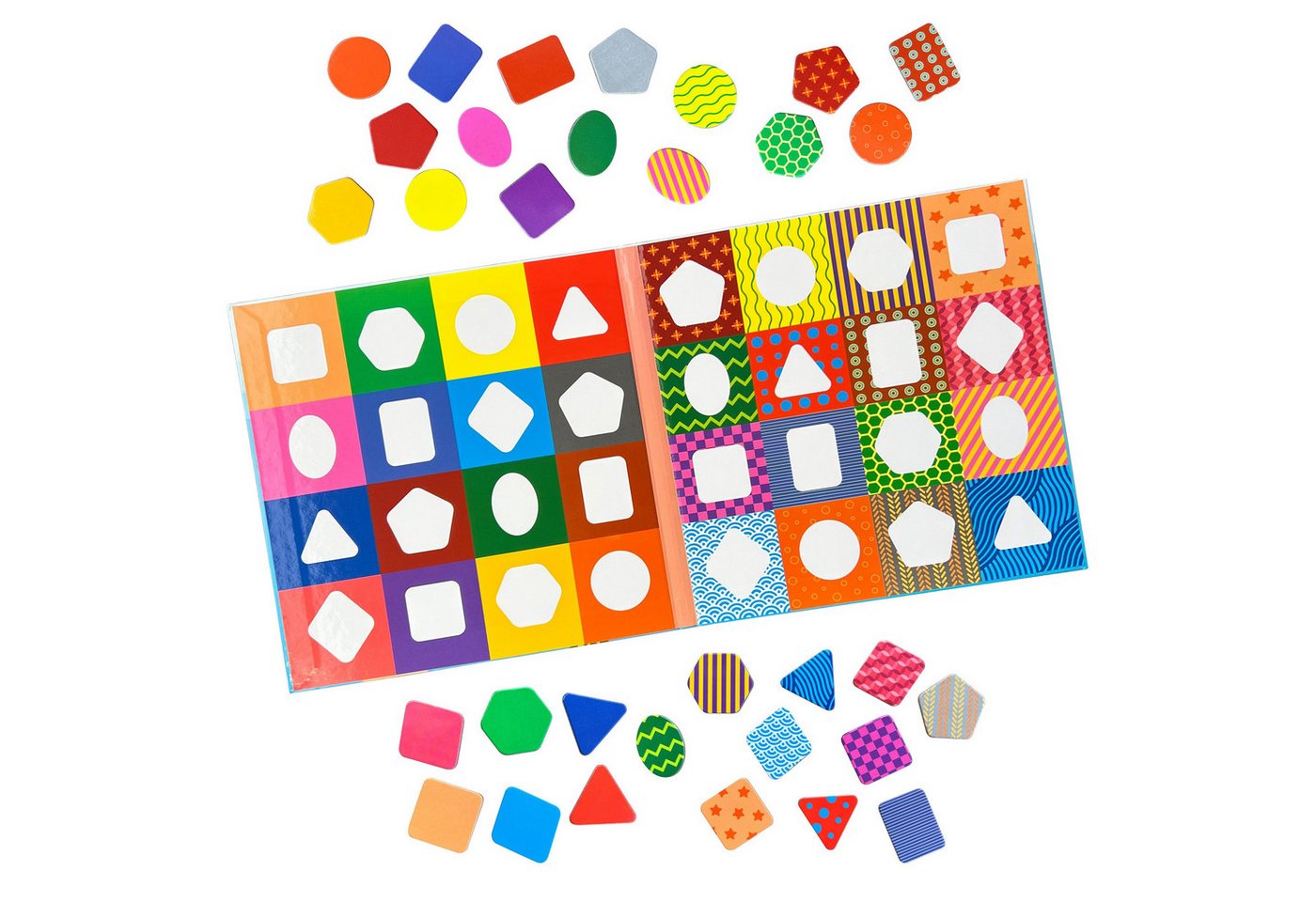 MAGNIKON Lernspielzeug Sortierspiel Formen und Farben für Unterwegs (Set, 32-St., magnet puzzle), Magnete für Kinder