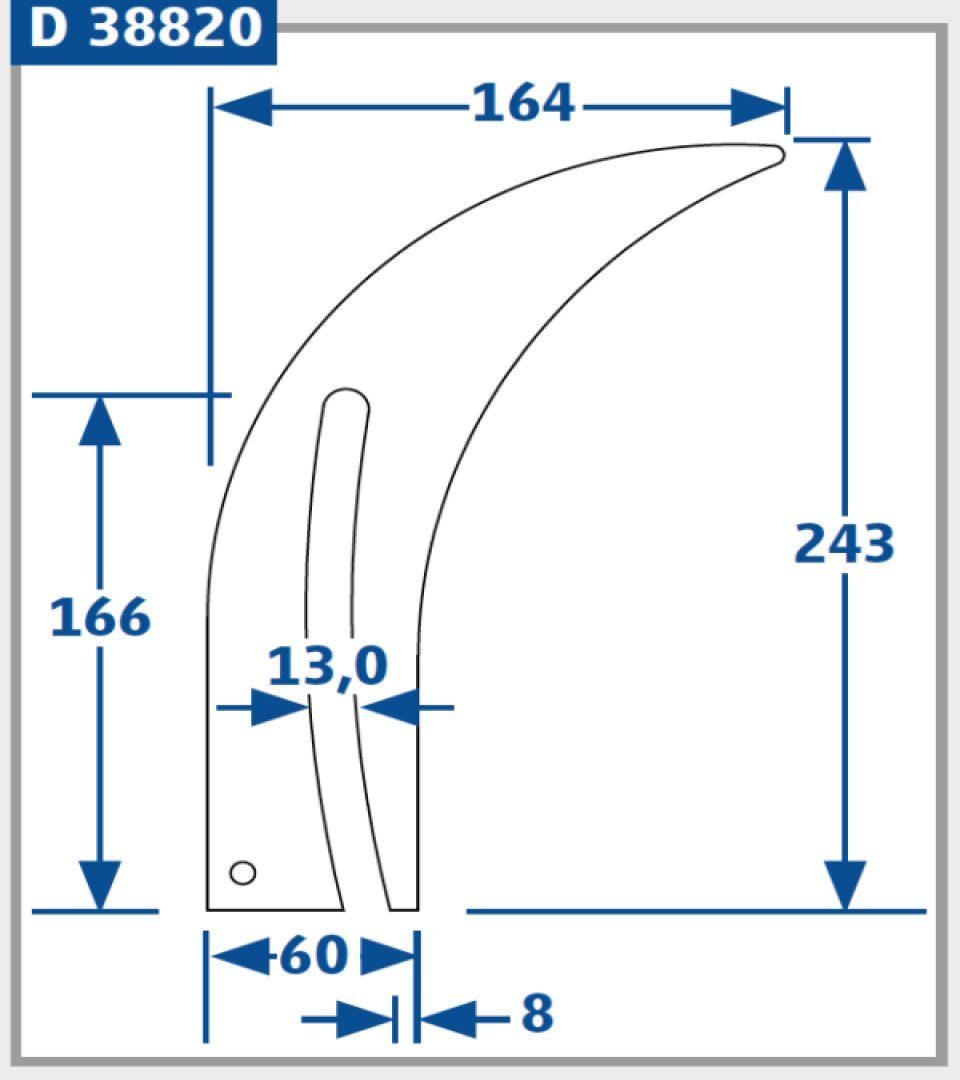 / Spaltkeil mm nach 100-250 Tischkreissäge 38820 Turmfalke Hobelmesser für DIN Sägen&Messer (1-St) 2,5 mm