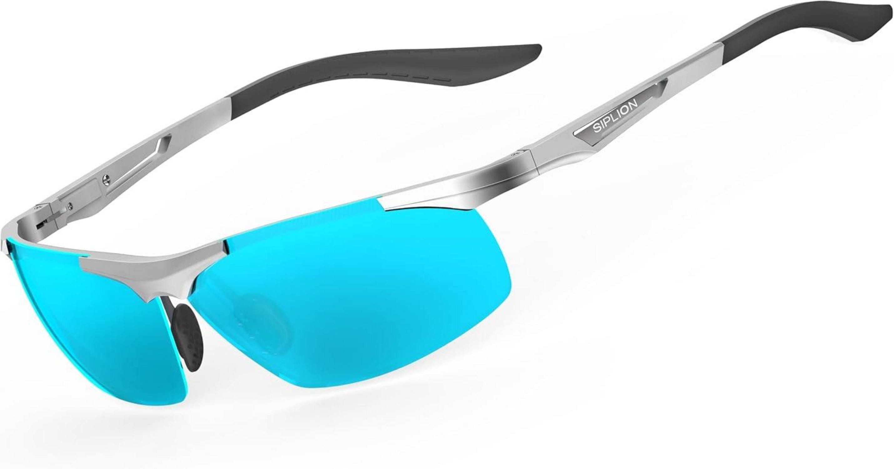 Sonnenbrille Herren Sportbrille Polarisierte Sonnenbrille Al-Mg Metallrahmen Ultra
