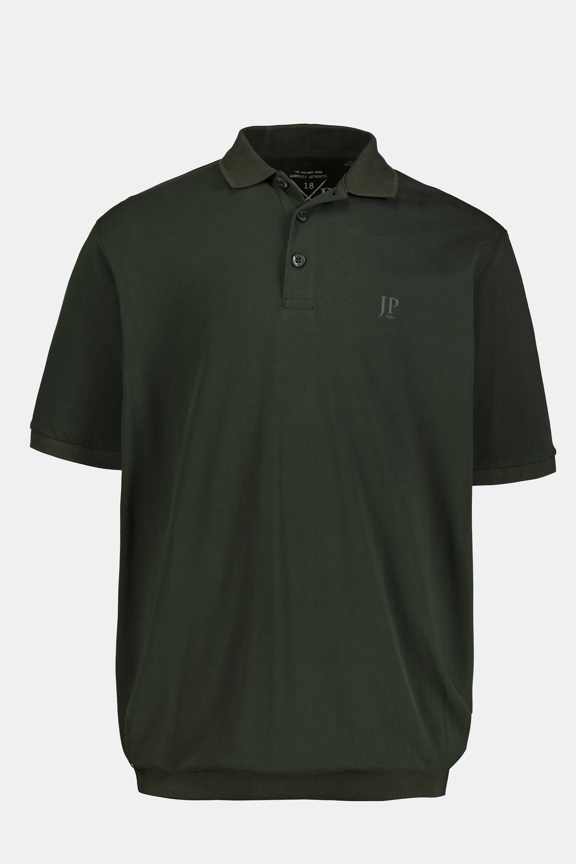 JP1880 Poloshirt Poloshirt Basic Bauchfit oliv XXL Piqué dunkel 10XL bis