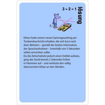 Moses. Verlag Spiel, Familienspiel MOS90178 - black stories Junior Top Secret! DE, Rätselspiel