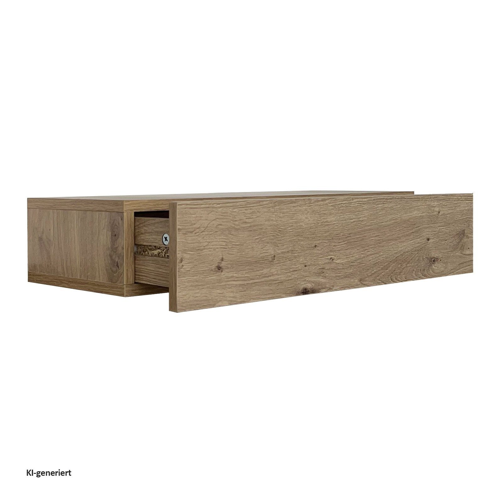 HTI-Living Wandregal mit Schublade 60 cm Artisaneiche, 1 Stück 1-tlg.