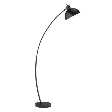 etc-shop LED Bogenlampe, Leuchtmittel nicht inklusive, Stehlampe Bogenleuchte Wohnzimmer Zimmerlampe Stehlampe Lampe schwarz