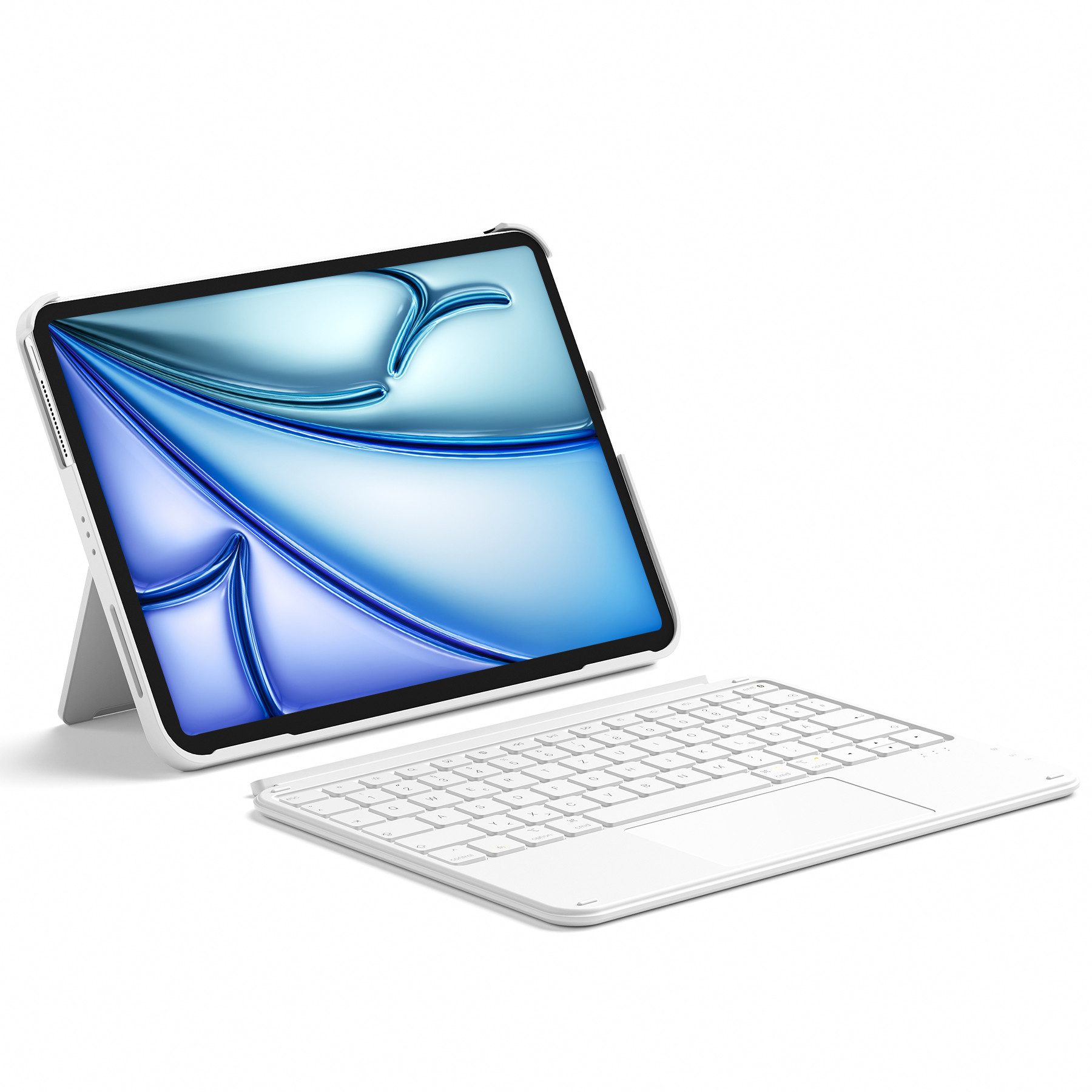 Inateck für iPad 11 Gen A16, 11 Zoll iPad Air M3 7/6/5/4, iPad 10, iPad Pro iPad-Tastatur (Ultraleichte, Abnehmbare Tastatur mit Touchpad, Tragbar)