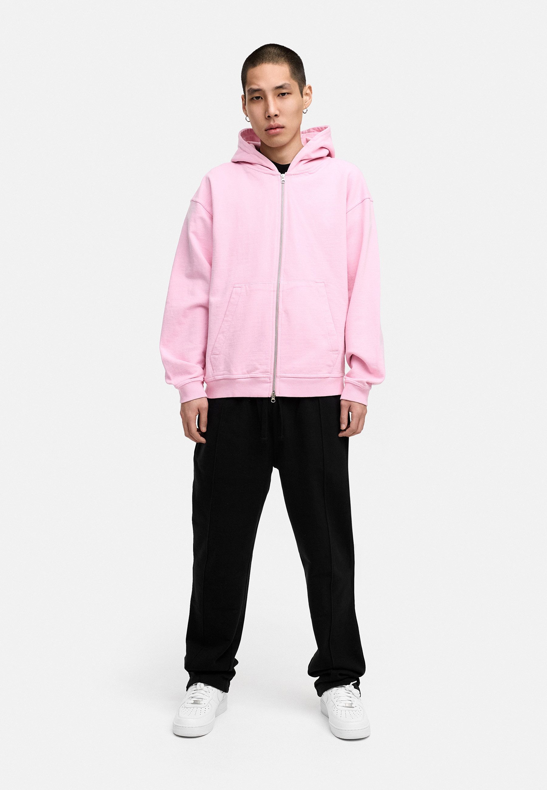 BEHYPE STUDIOS Kapuzensweatjacke IM OVERSIZE FIT, ZIPPER-HOODIE Herren Zip-Thru Sweatjacke Kapuzenpullover Kapuzen-Sweatshirt Sweater