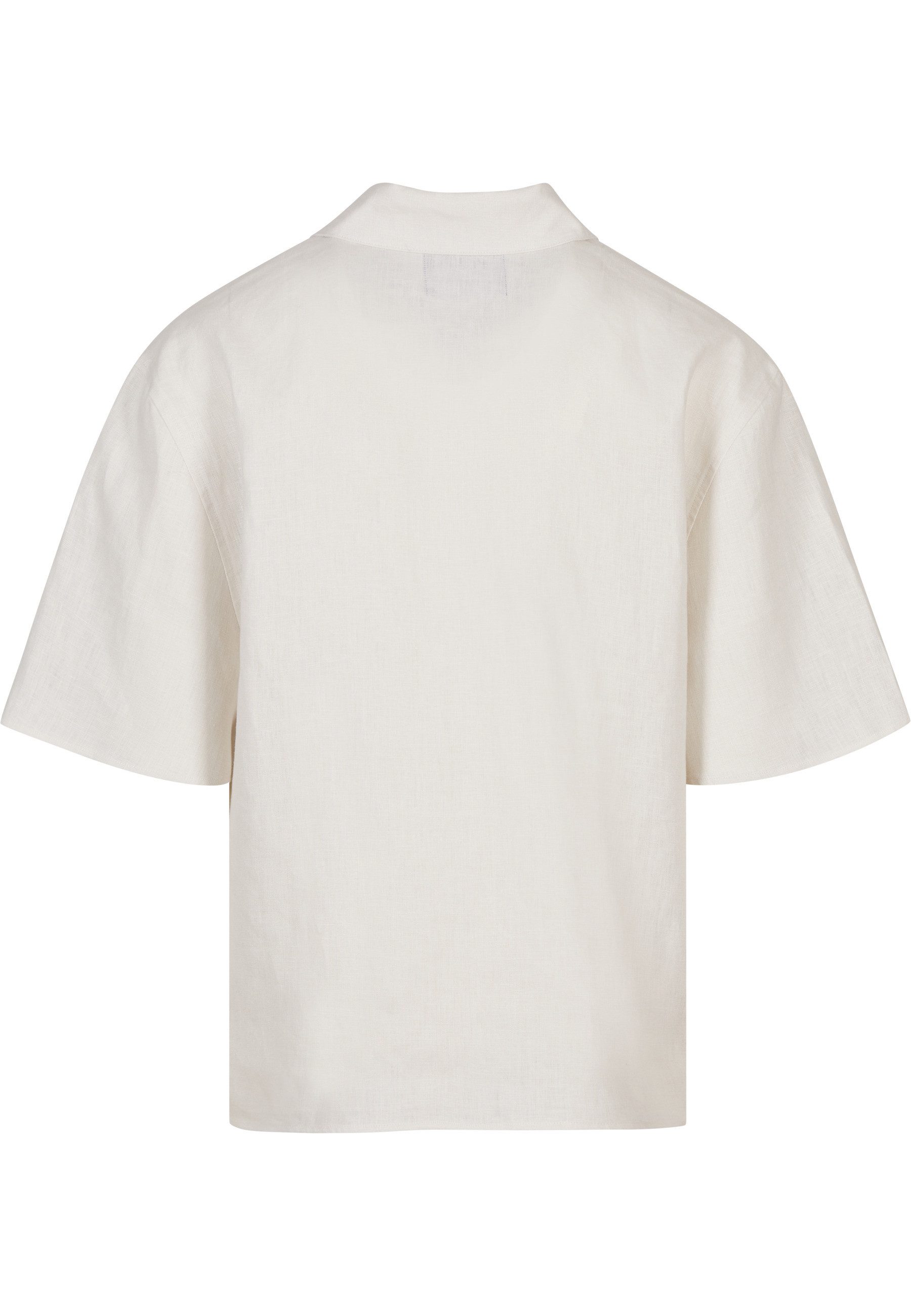 PEQUS Kurzarmshirt PEQUS PEQUS Chest Logo Linen Shirt (1-tlg)
