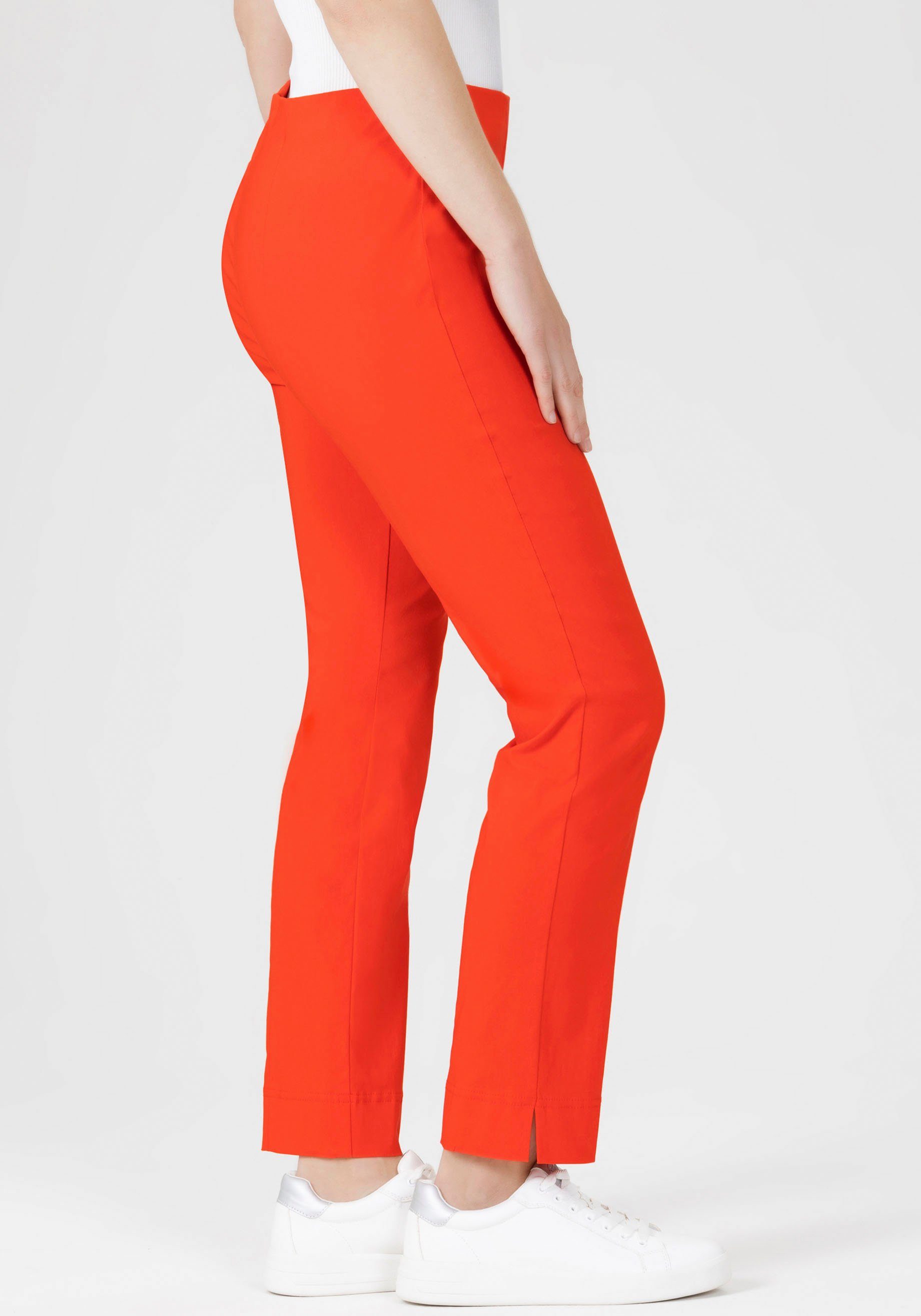 Knöchellänge Ina in Stretch-Hose Stehmann blutorange