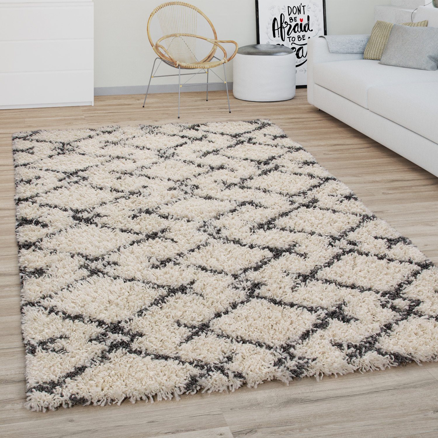 Paco Home Hochflor-Teppich Kalmar 451, rechteckig, günstig online kaufen