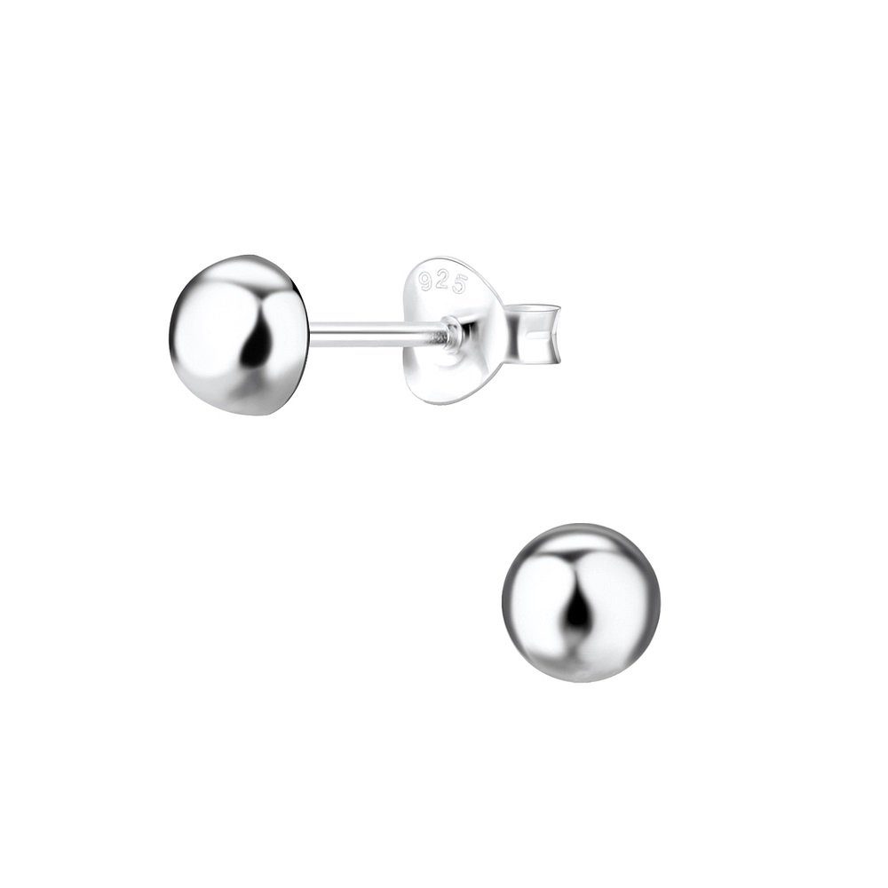 Paar Ohrstecker BALL flach, 2-tlg.