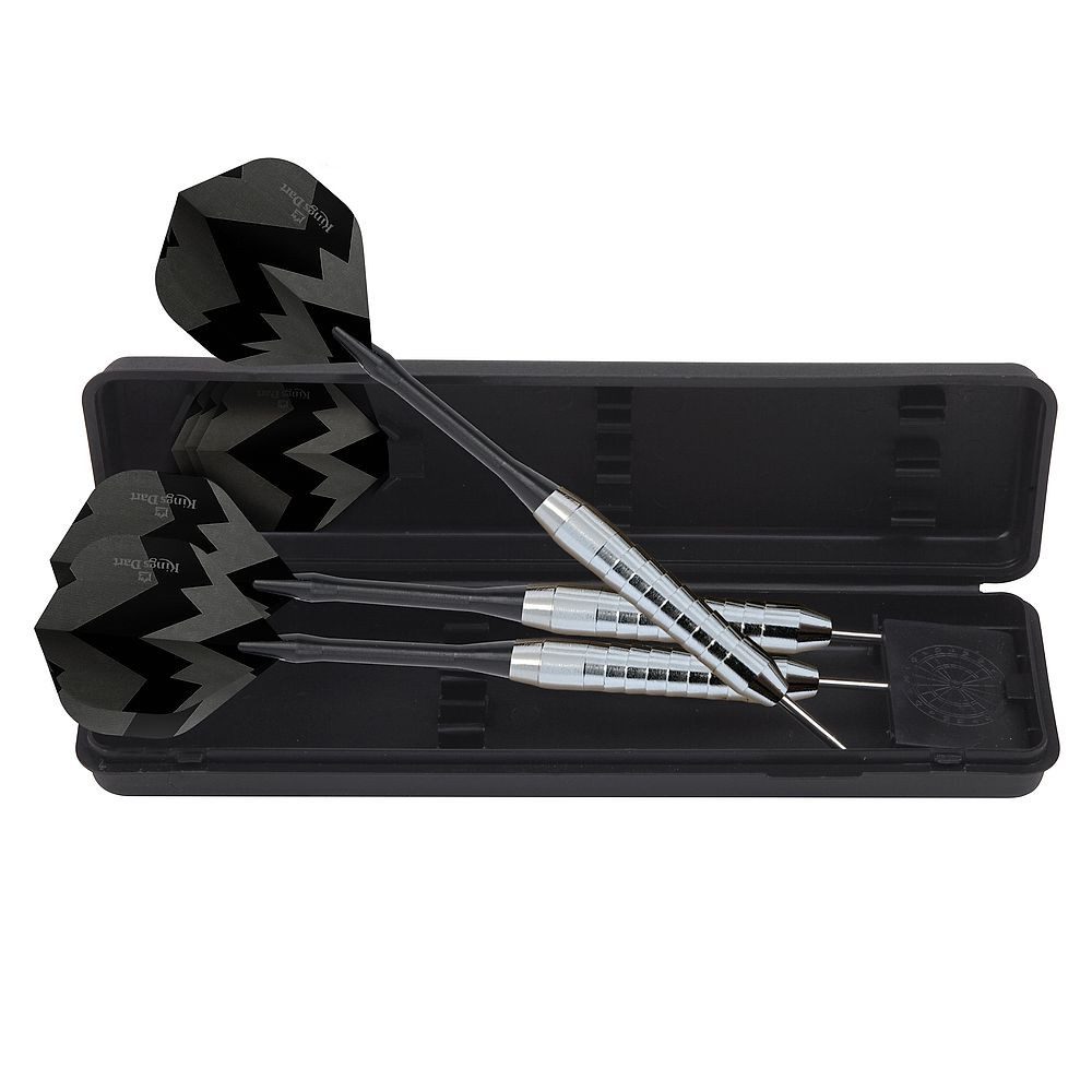 Kings Dart Dartpfeil Steeldarts Einsteiger, Set mit 3 robusten Anfänger-Dartpfeilen