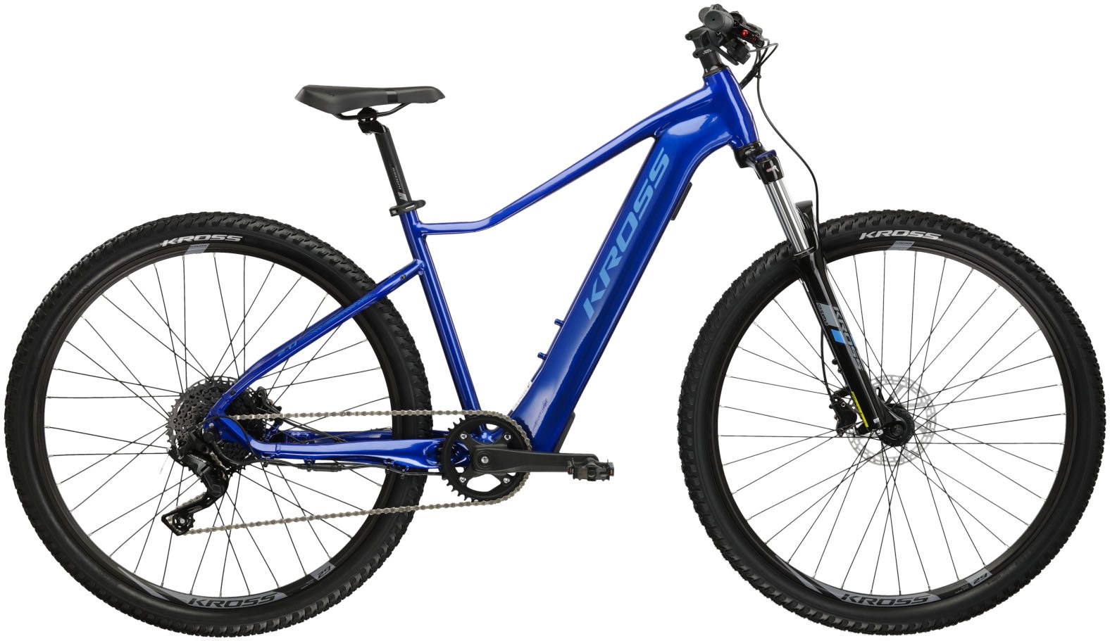 Kross E-Bike Mountainbike KROSS E-MTB Lea Boost 2.0 29 Zoll blau, 9 Gang microSHIFT ACOLYTE M5180M Schaltwerk, Kettenschaltung, Heckmotor, 349,2 Wh