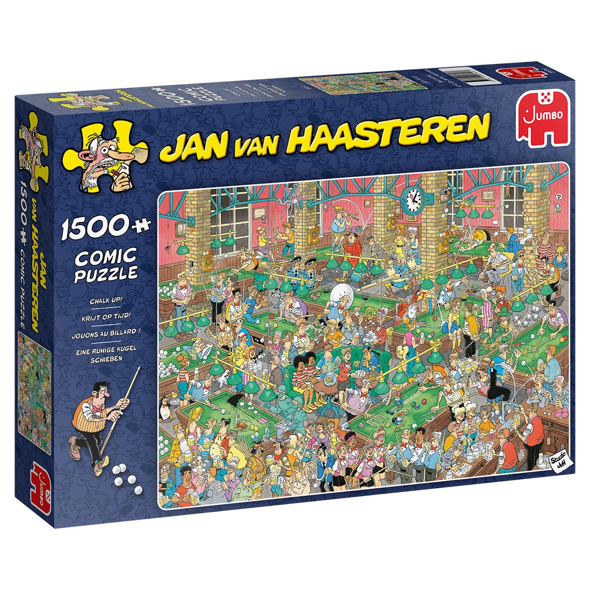 Jan van Haasteren Puzzle Jan van Haasteren Eine ruhige Kugel schieben 1500 Teile Puzzle, 1500 Puzzleteile