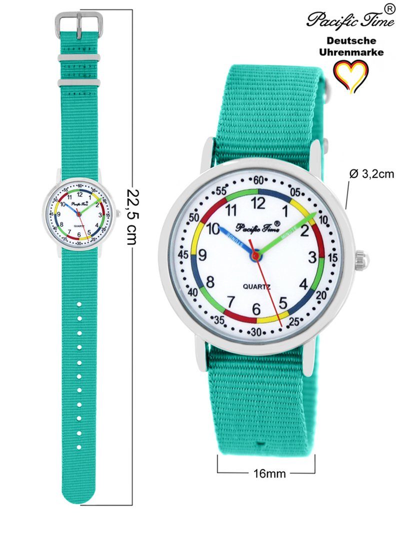 Pacific Time Quarzuhr Kinder Armbanduhr First Lernuhr Wechselarmband, Mix und Match Design - Gratis Versand – Bild 4 von 5