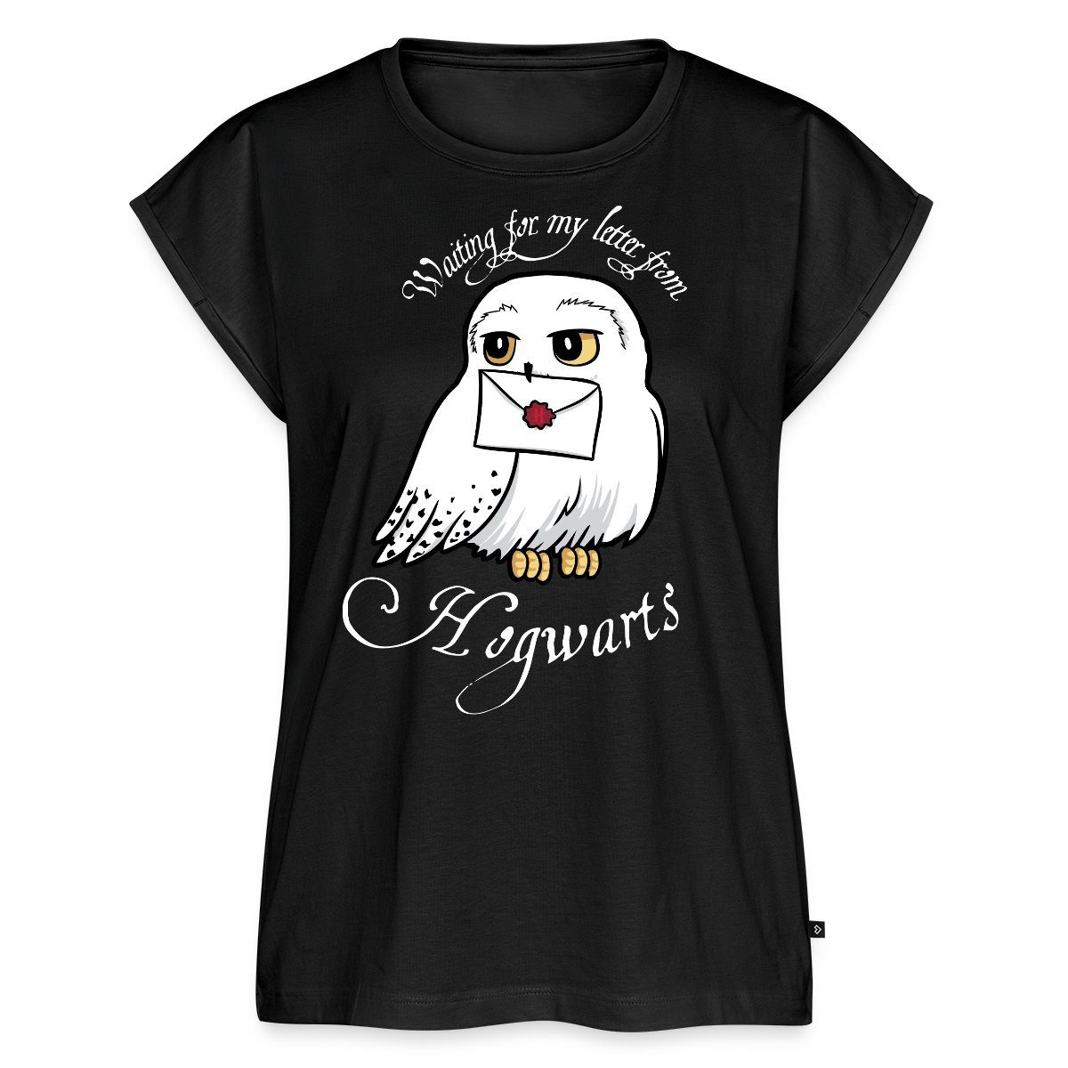 Spreadshirt T-Shirt Harry Potter Hedwig Brief Frauen Casual T-Shirt (1-tlg)