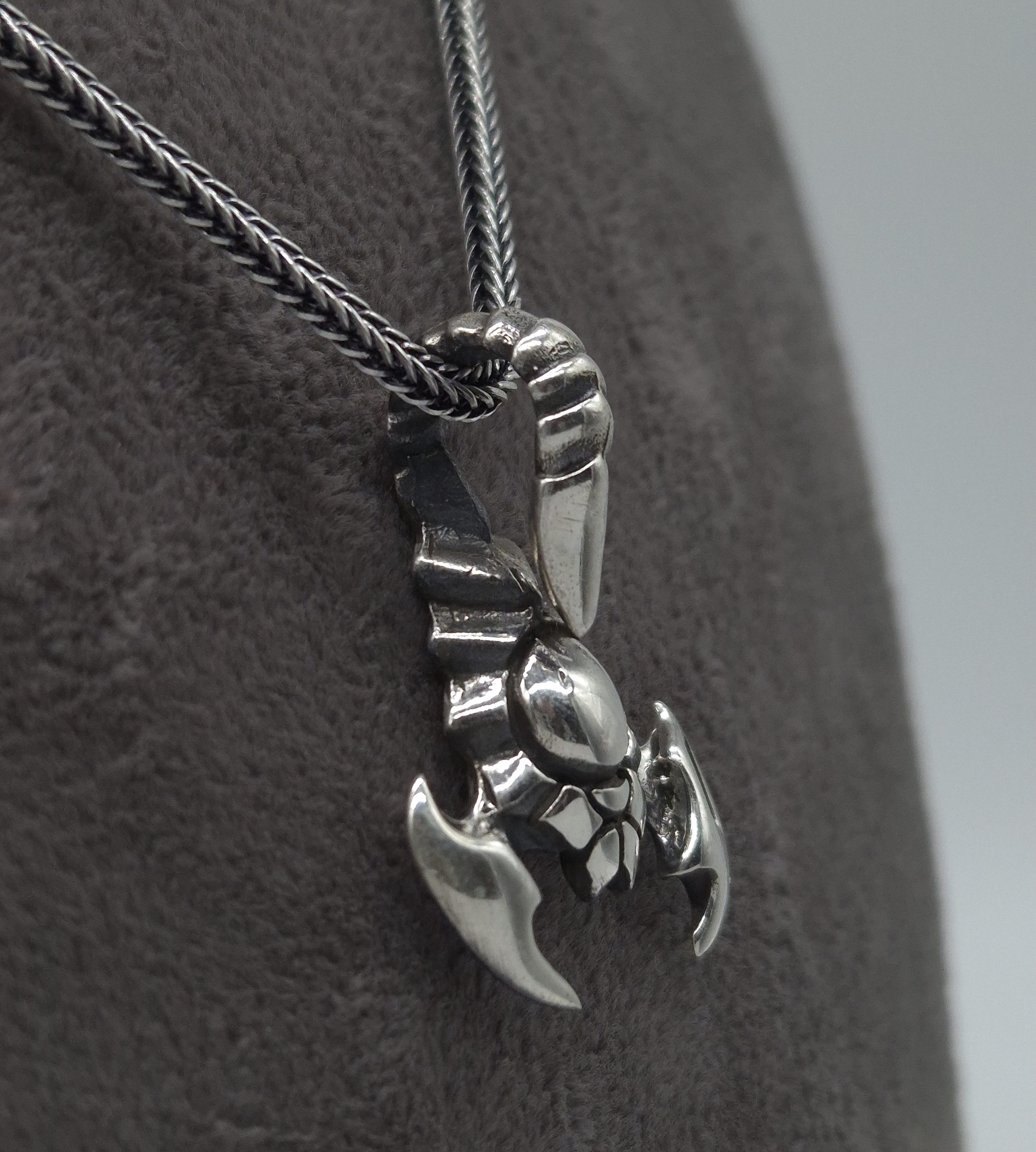 NAHLE Kette mit Anhänger Silber Skorpion mit Silber Fuchsschwanz Kette (2-t günstig online kaufen