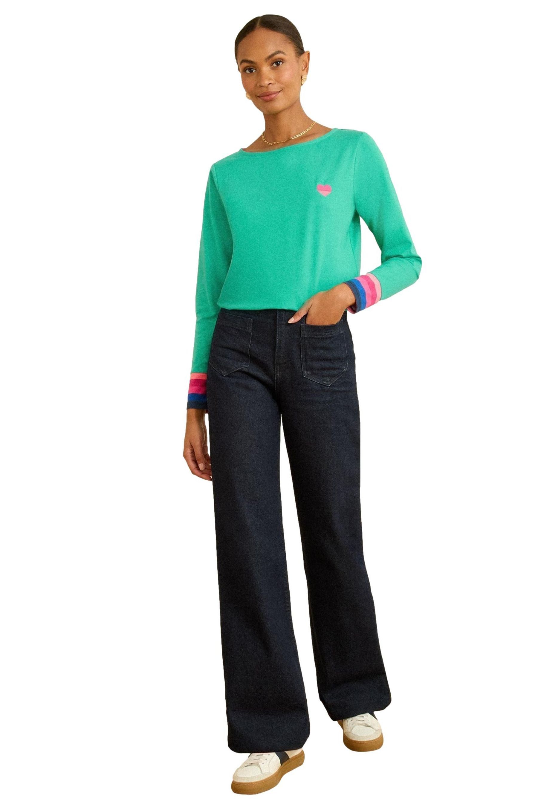 Langarmshirt Love & Roses Oberteil mit langen Ärmeln, Regular
