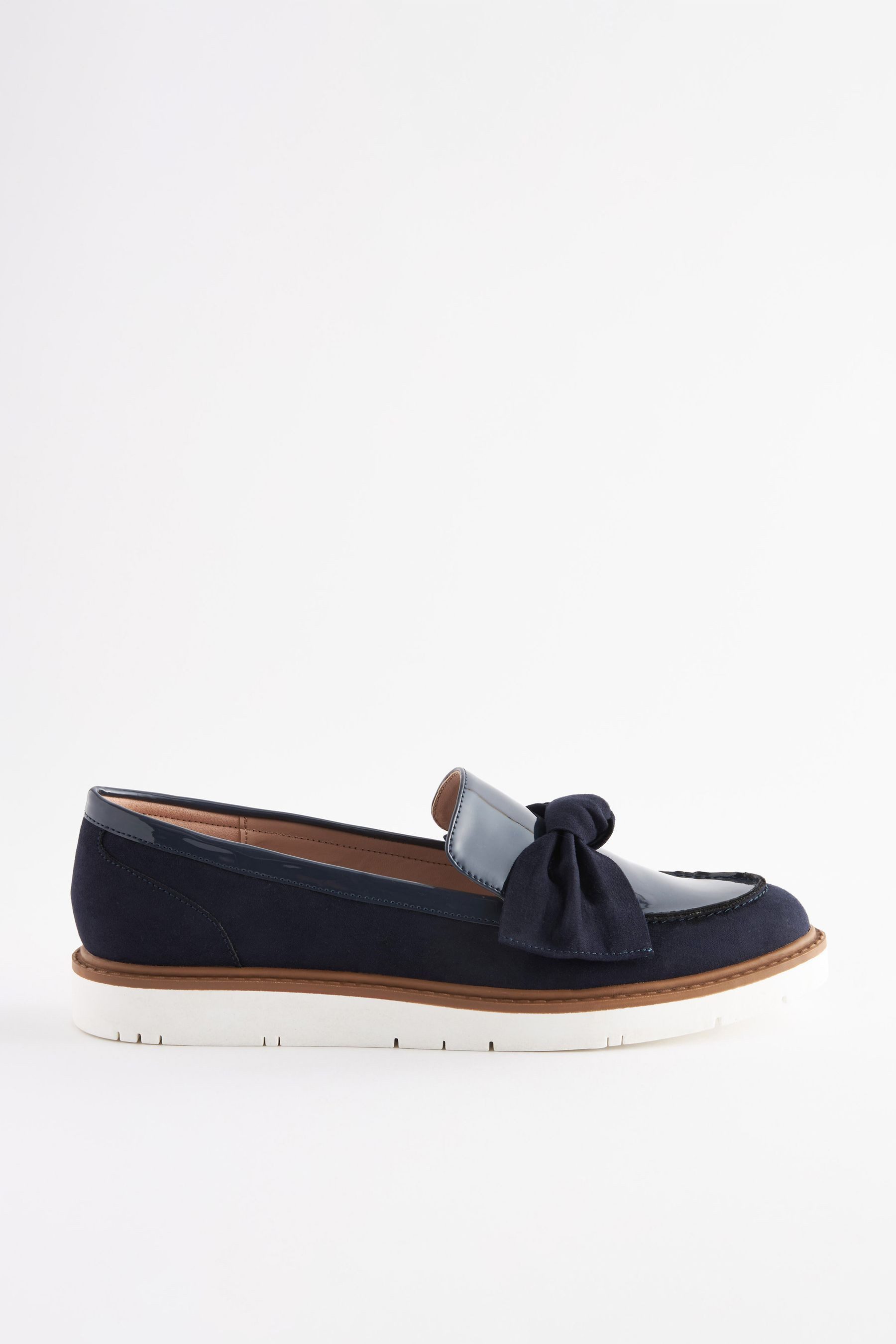 Forever Comfort® Derber Lederslipper mit Schleife Loafer