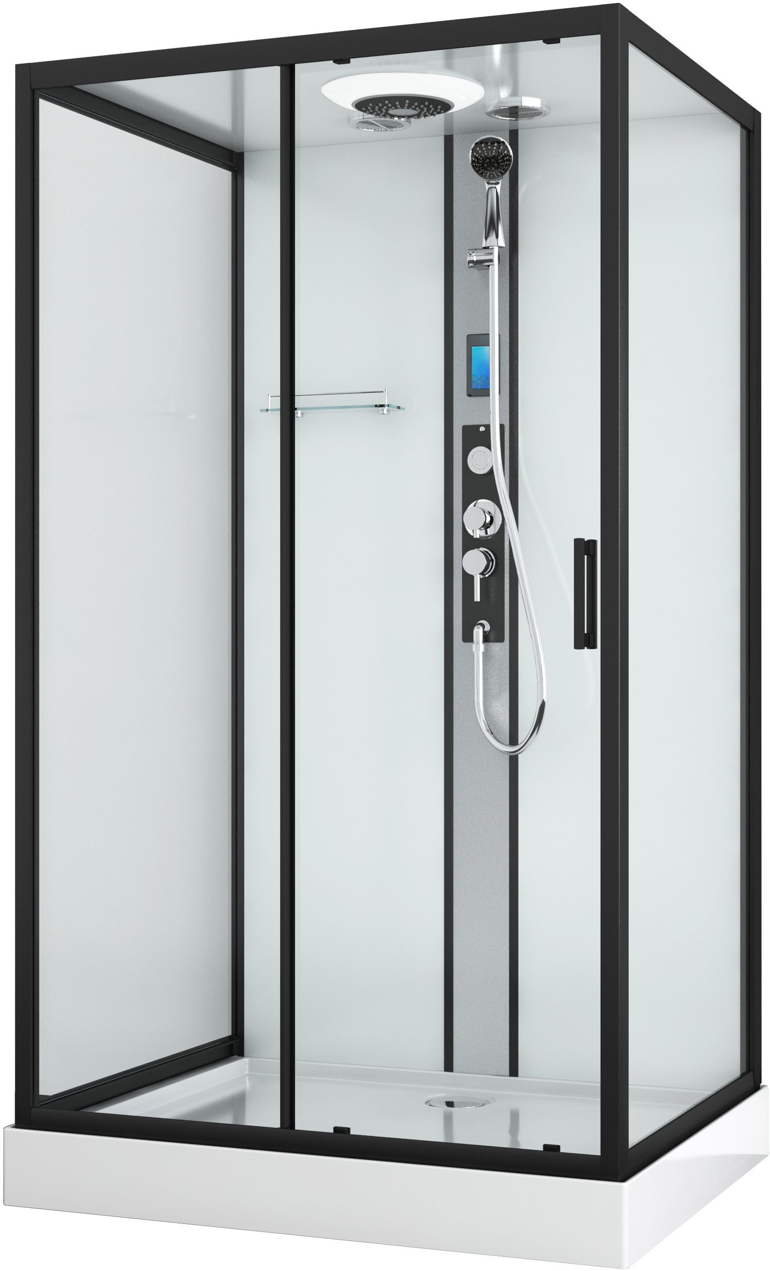 Sanotechnik Komplettdusche BOSTON, BxT: 120x90 cm, Einscheibensicherheitsglas
